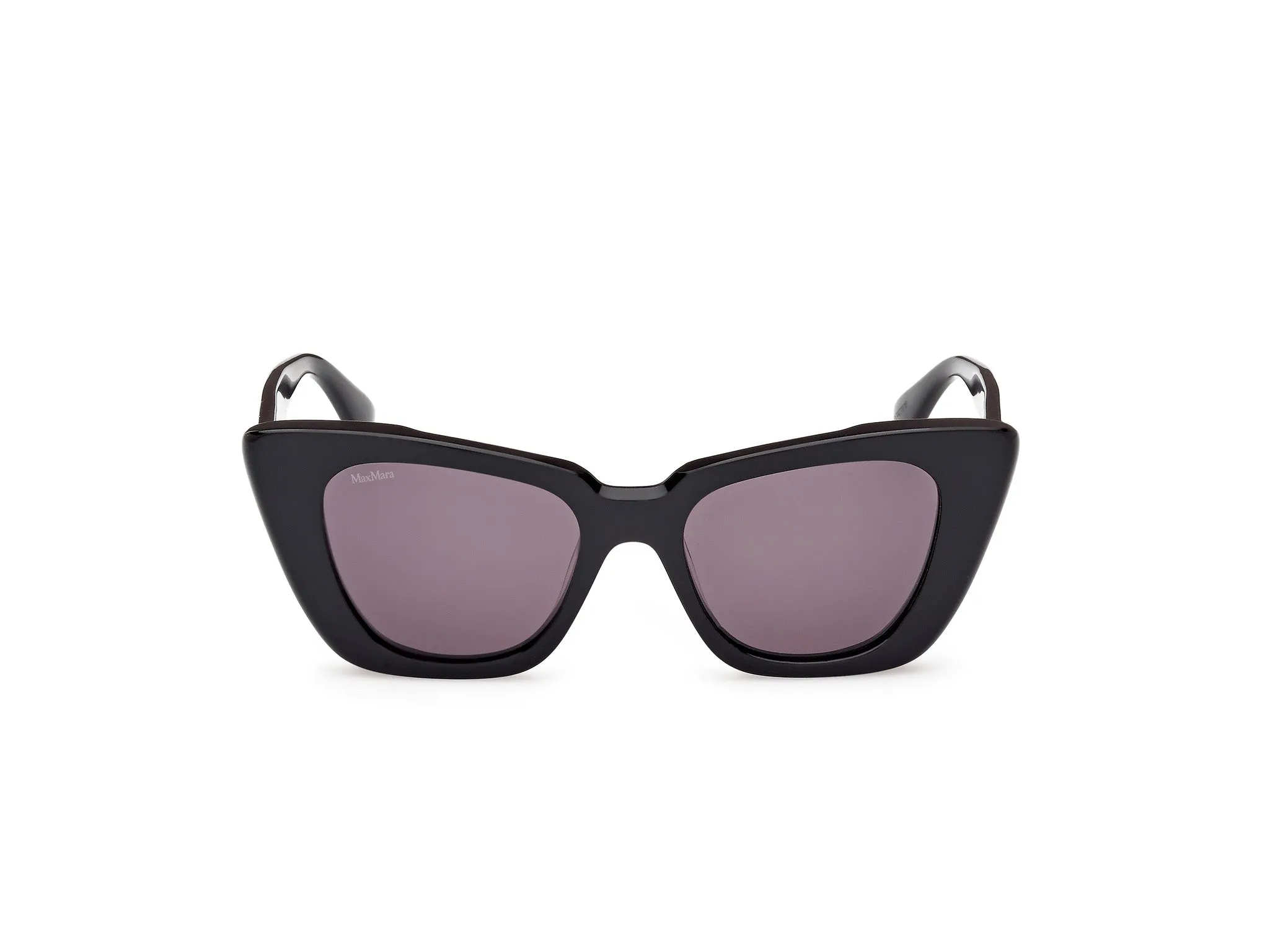 Max Mara MM0099 GLIMPSE5 01A Occhiali da sole Acetato Nero Fumo Farfalla Normale - immagine 2