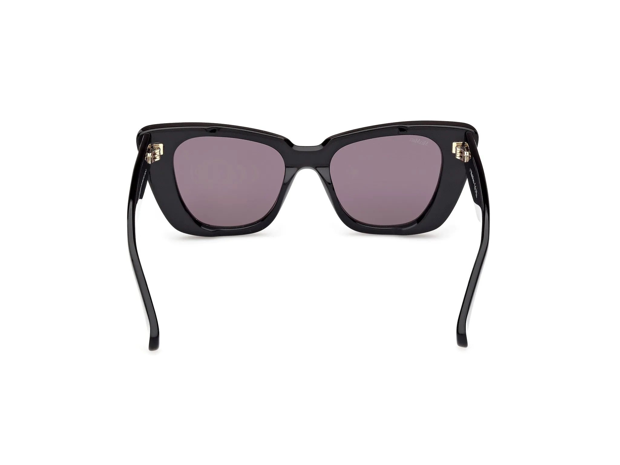 Max Mara MM0099 GLIMPSE5 01A Occhiali da sole Acetato Nero Fumo Farfalla Normale - immagine 4