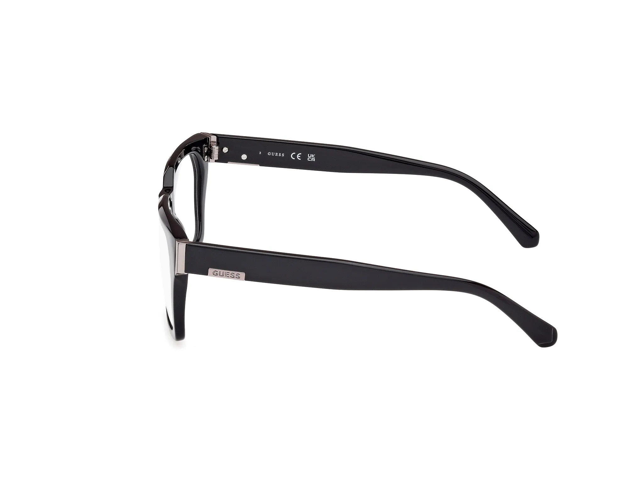 Guess GU50188 001 Montature da vista Acetato Nero Squadrata Normale - immagine 3