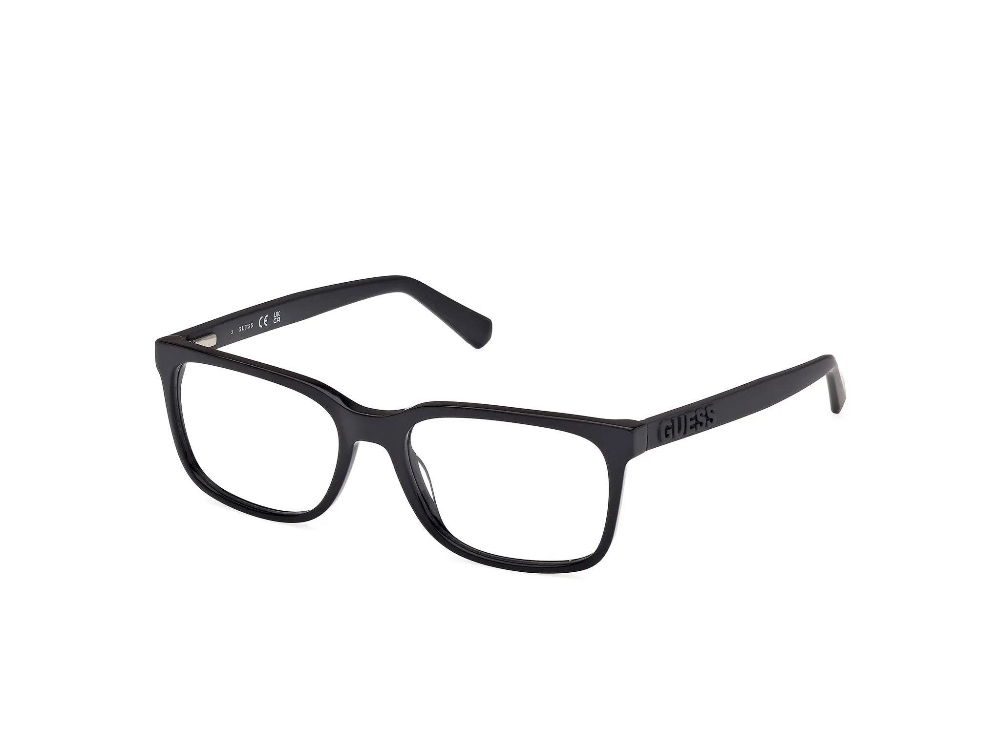 Guess GU50187 1 Montature da vista Acetato Nero Squadrata Normale - immagine 1