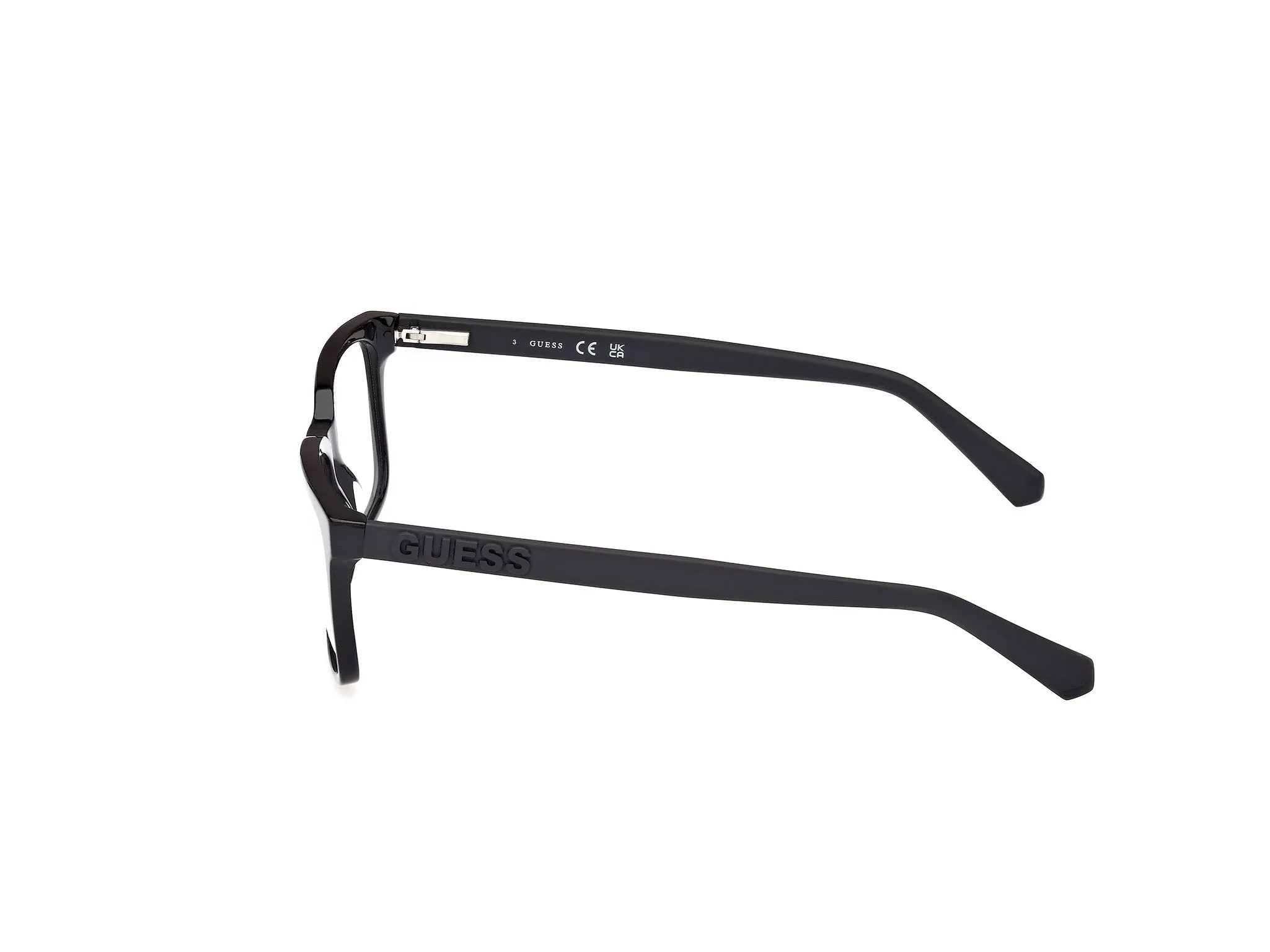 Guess GU50187 1 Montature da vista Acetato Nero Squadrata Normale - immagine 3