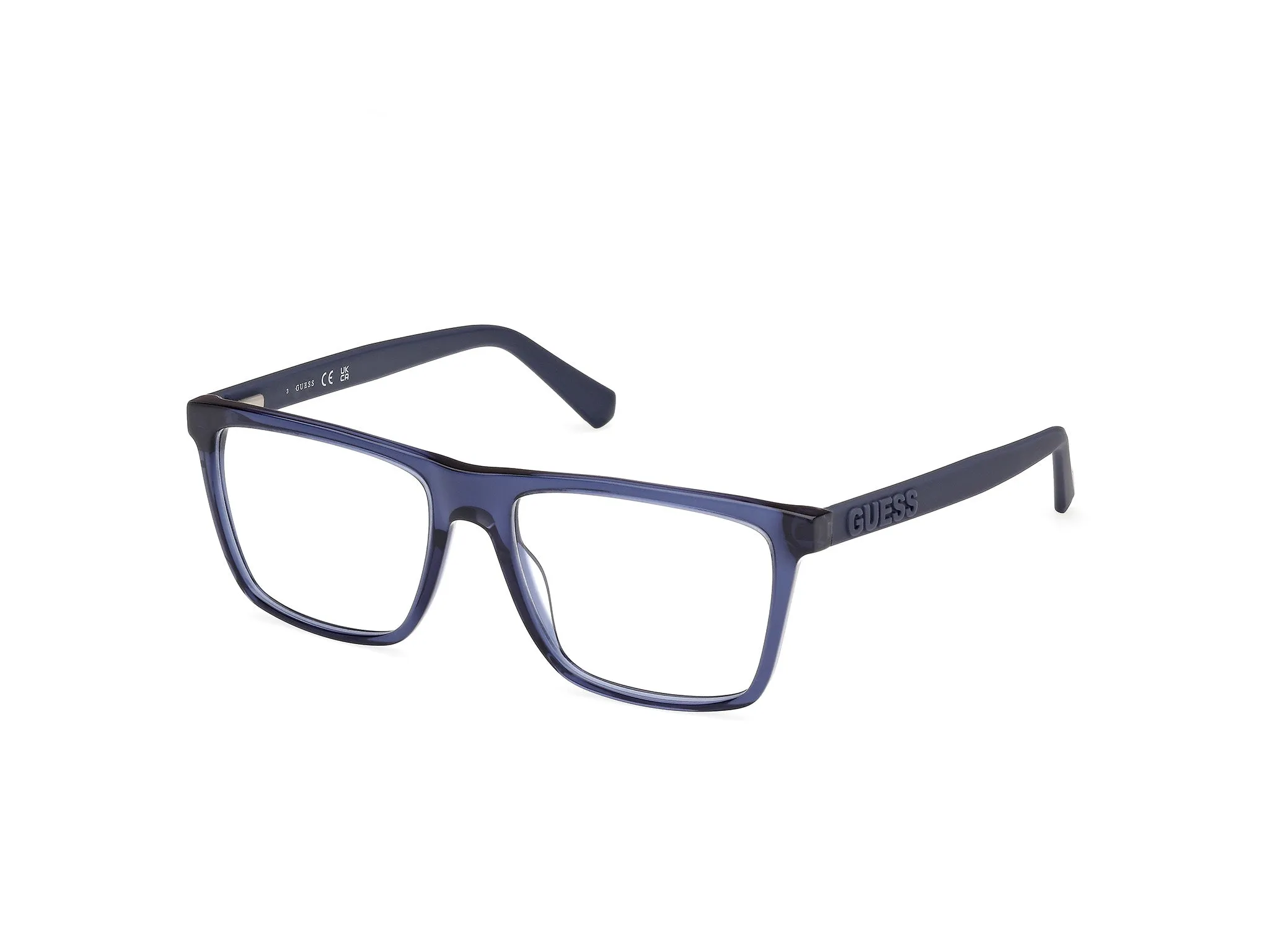 Guess GU50186 90 Montature da vista Acetato Blu Squadrata Normale - immagine 1