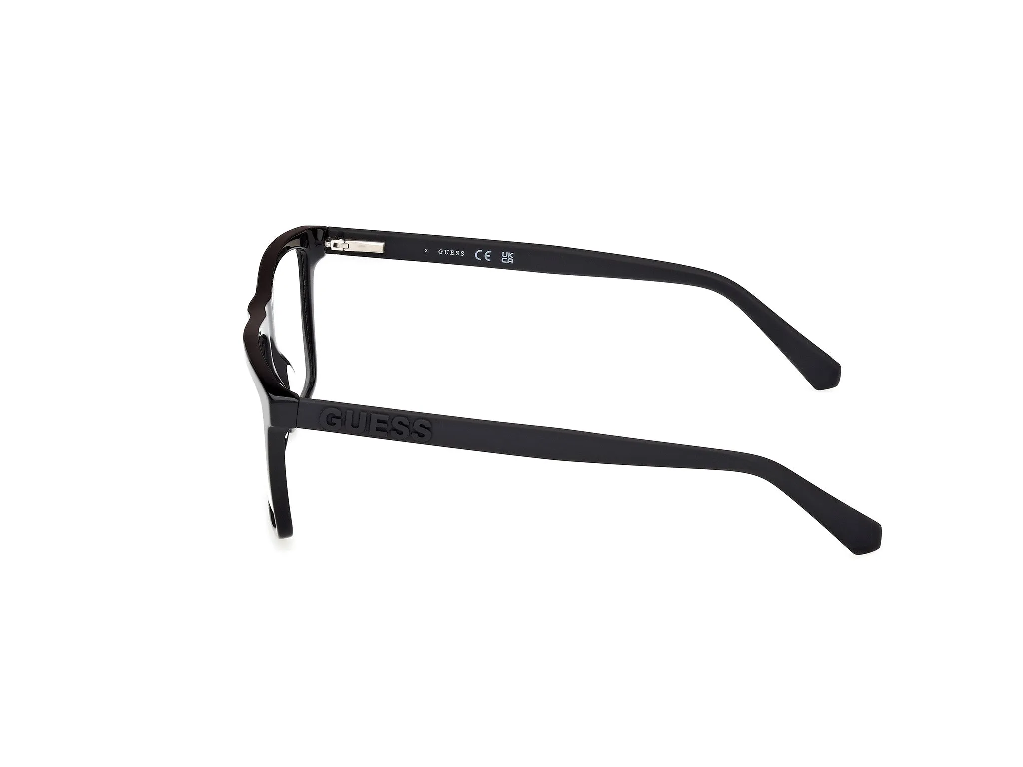 Guess GU50186 1 Montature da vista Acetato Nero Squadrata Normale - immagine 3