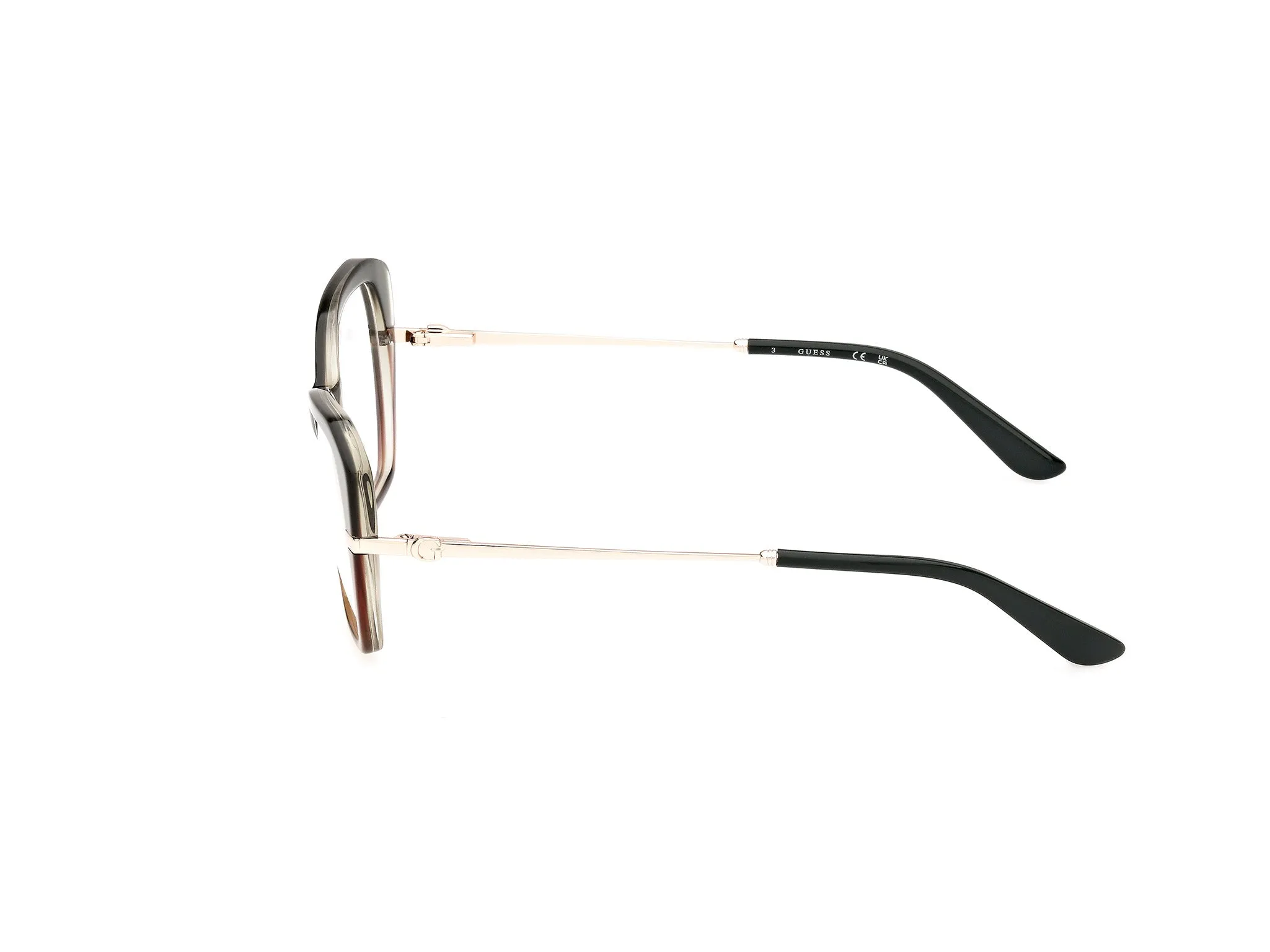 Guess GU50183 95 Montature da vista Acetato Verde Geometrica Normale - immagine 3