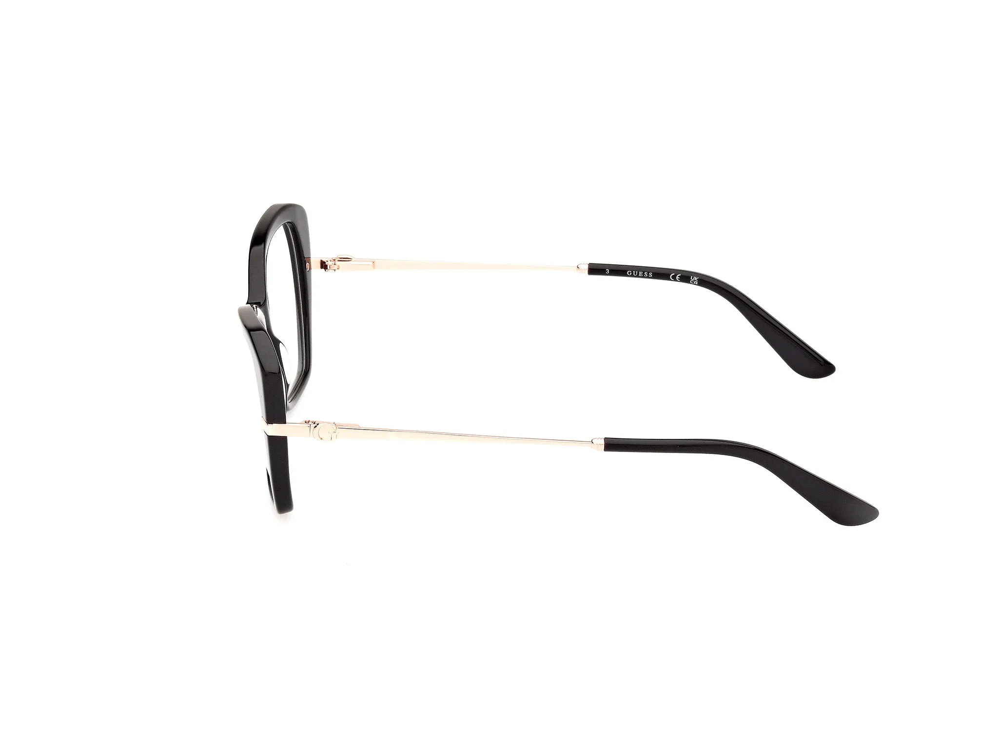 Guess GU50183 1 Montature da vista Acetato Nero Geometrica Normale - immagine 3
