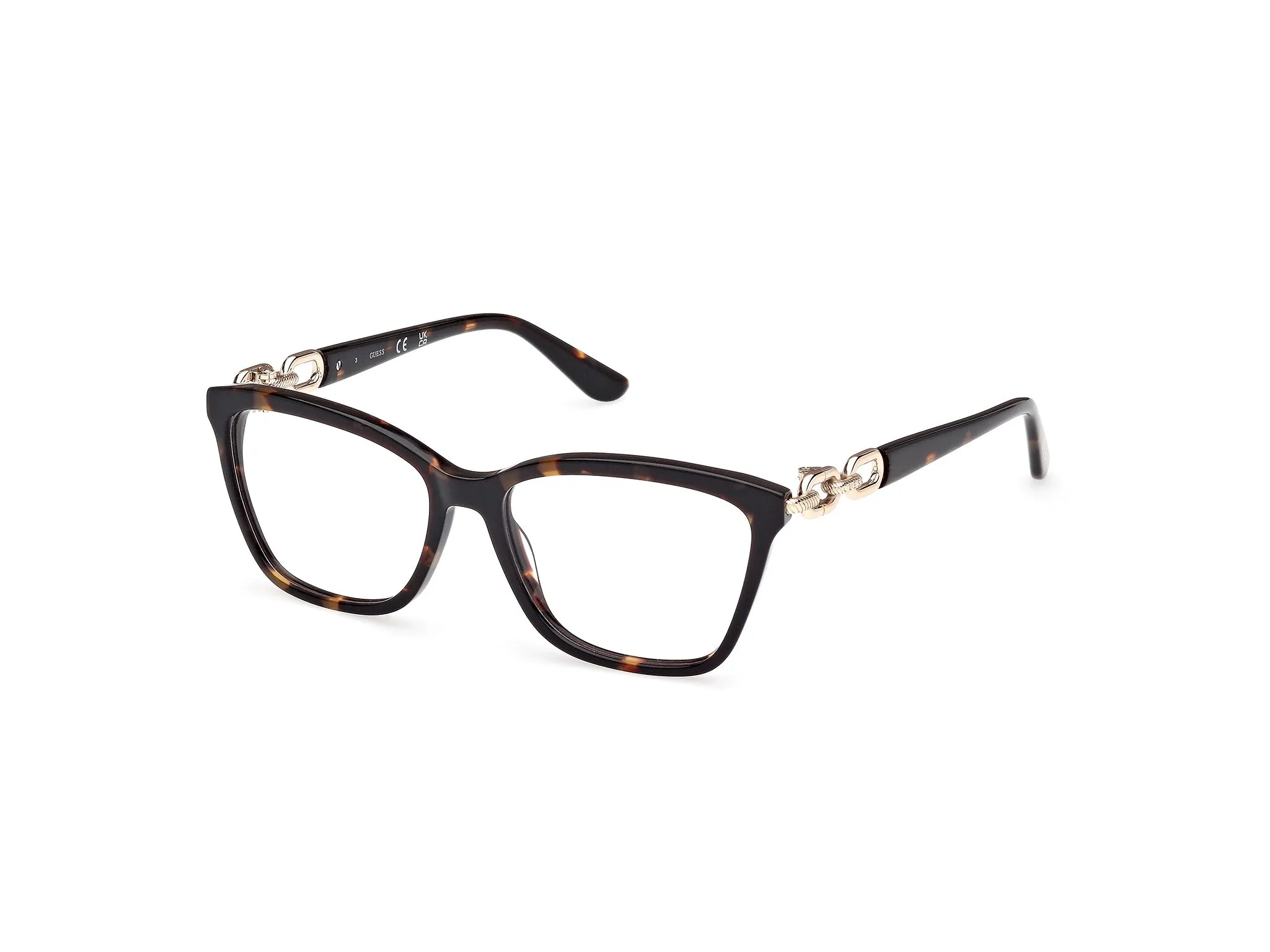 Guess GU50181 52 Montature da vista Acetato Havana Squadrata Normale - immagine 1