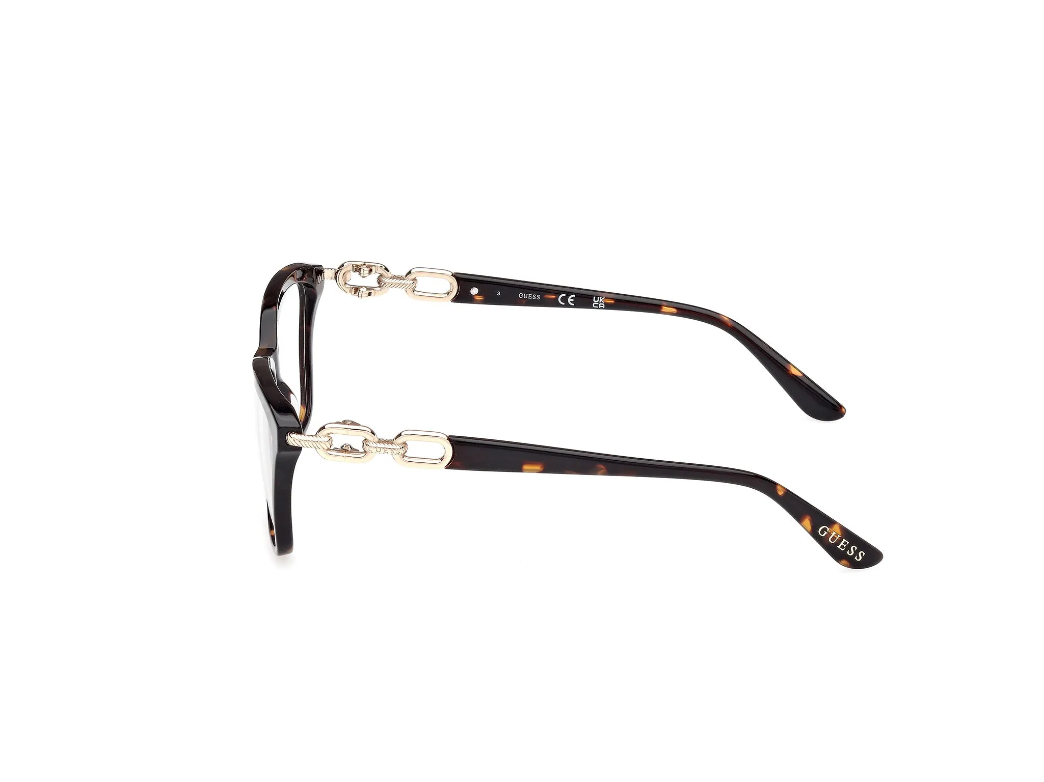 Guess GU50181 52 Montature da vista Acetato Havana Squadrata Normale - immagine 3
