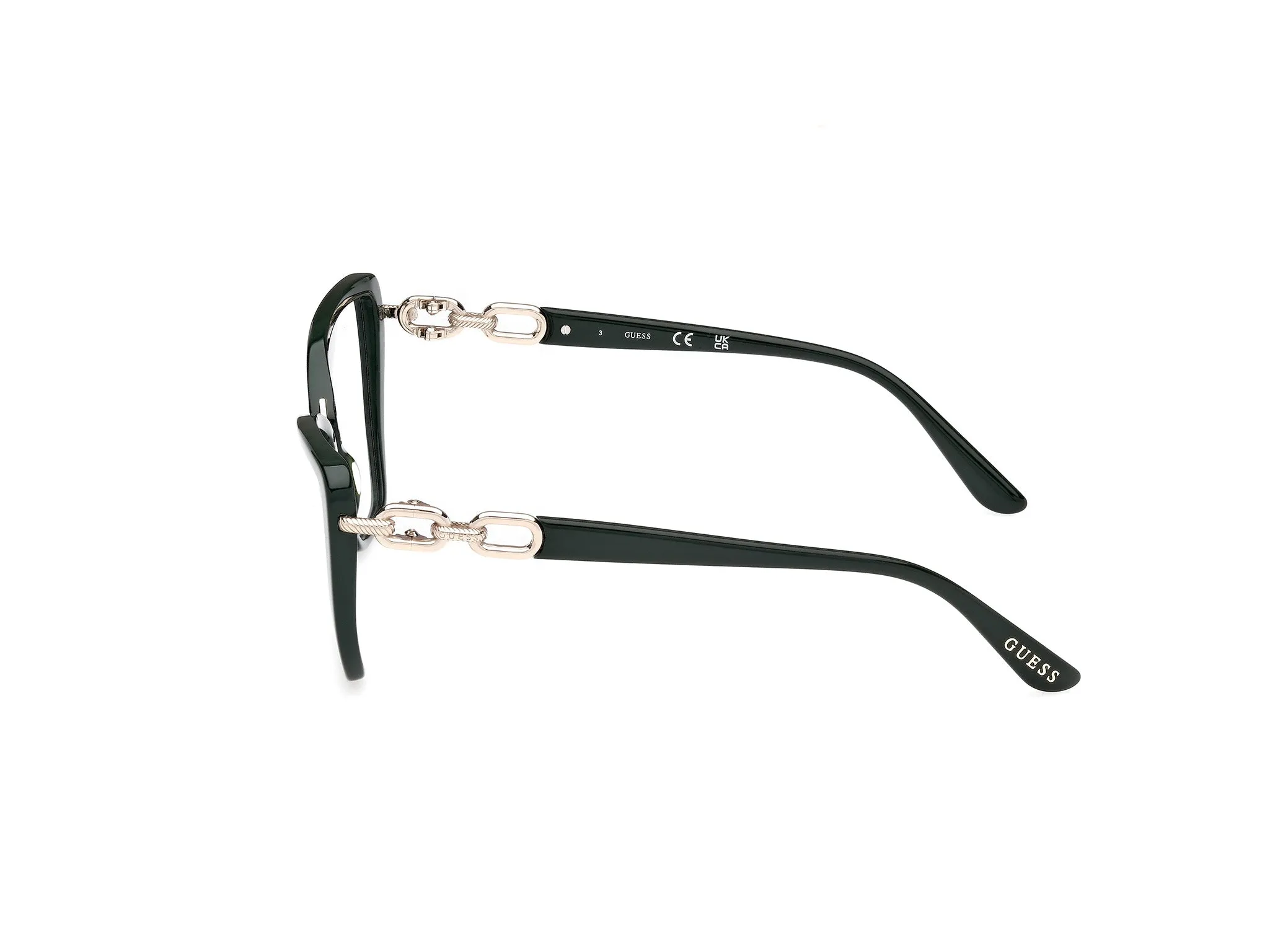 Guess GU50180 96 Montature da vista Acetato Verde Cat Eye Normale - immagine 3