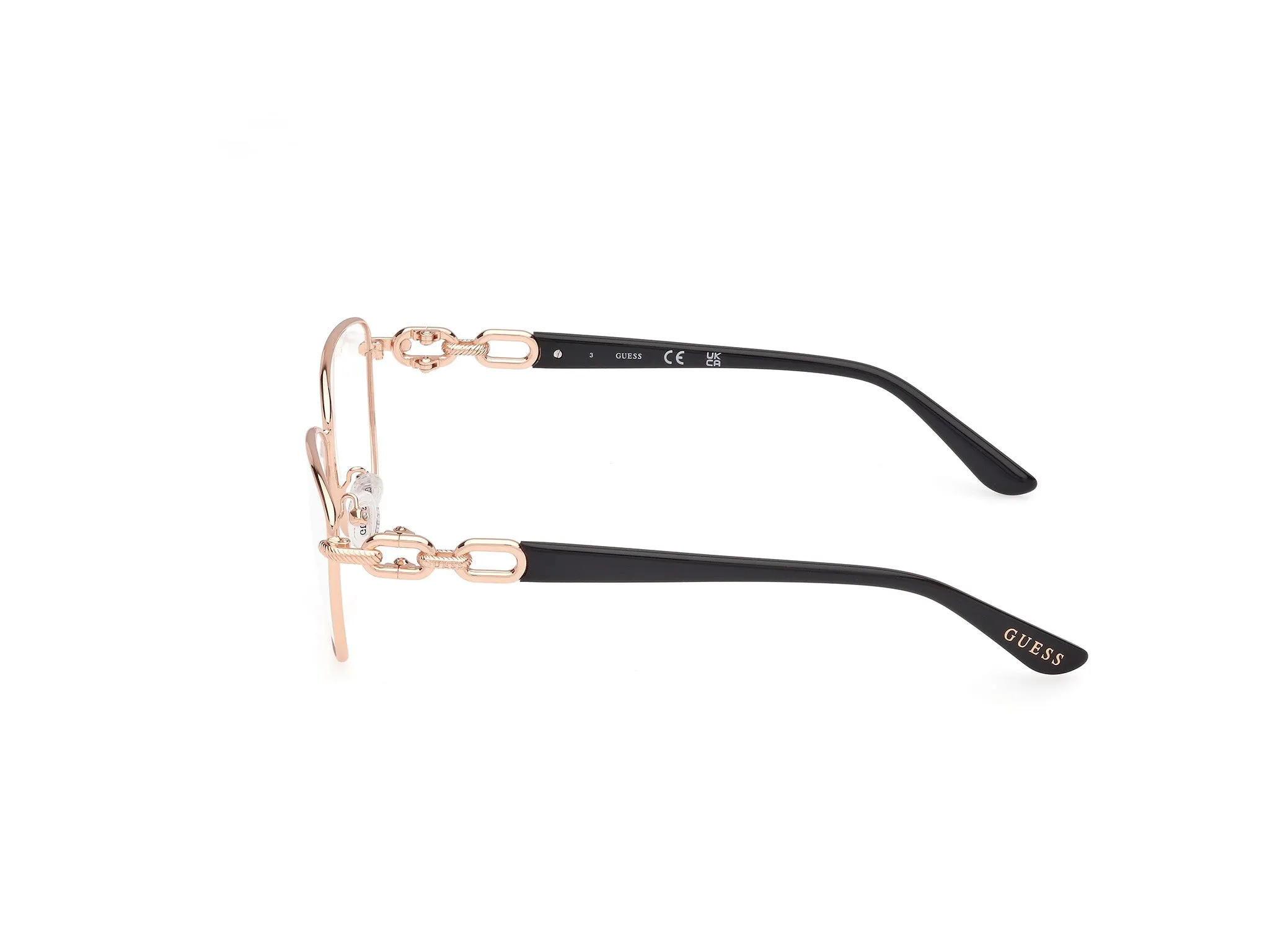 Guess GU50179 28 Montature da vista Metallo Oro Squadrata Normale - immagine 3