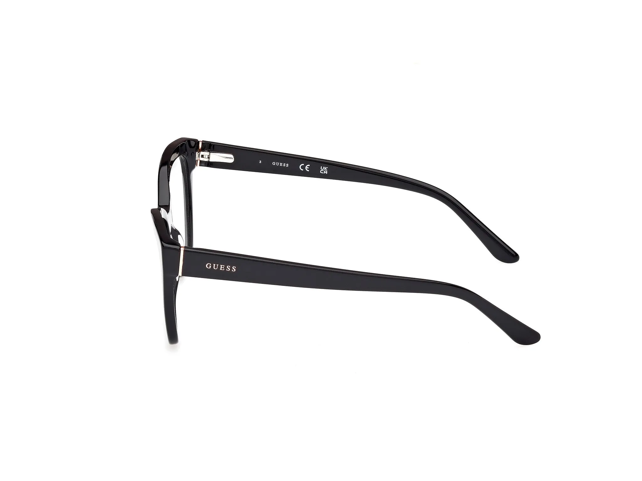 Guess GU50177 1 Montature da vista Acetato Nero Geometrica Normale - immagine 3