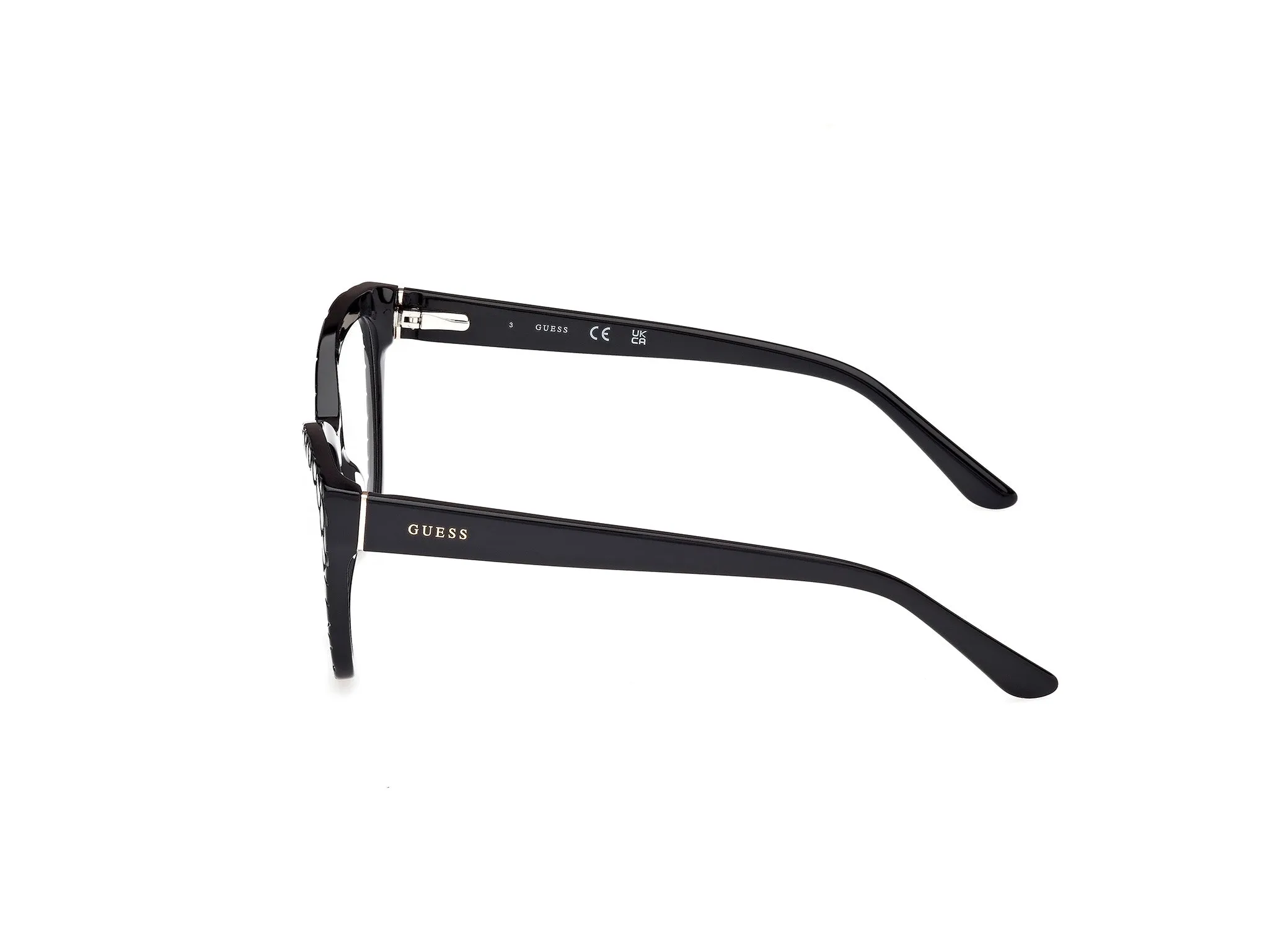 Guess GU50177 5 Montature da vista Acetato Nero Geometrica Normale - immagine 3