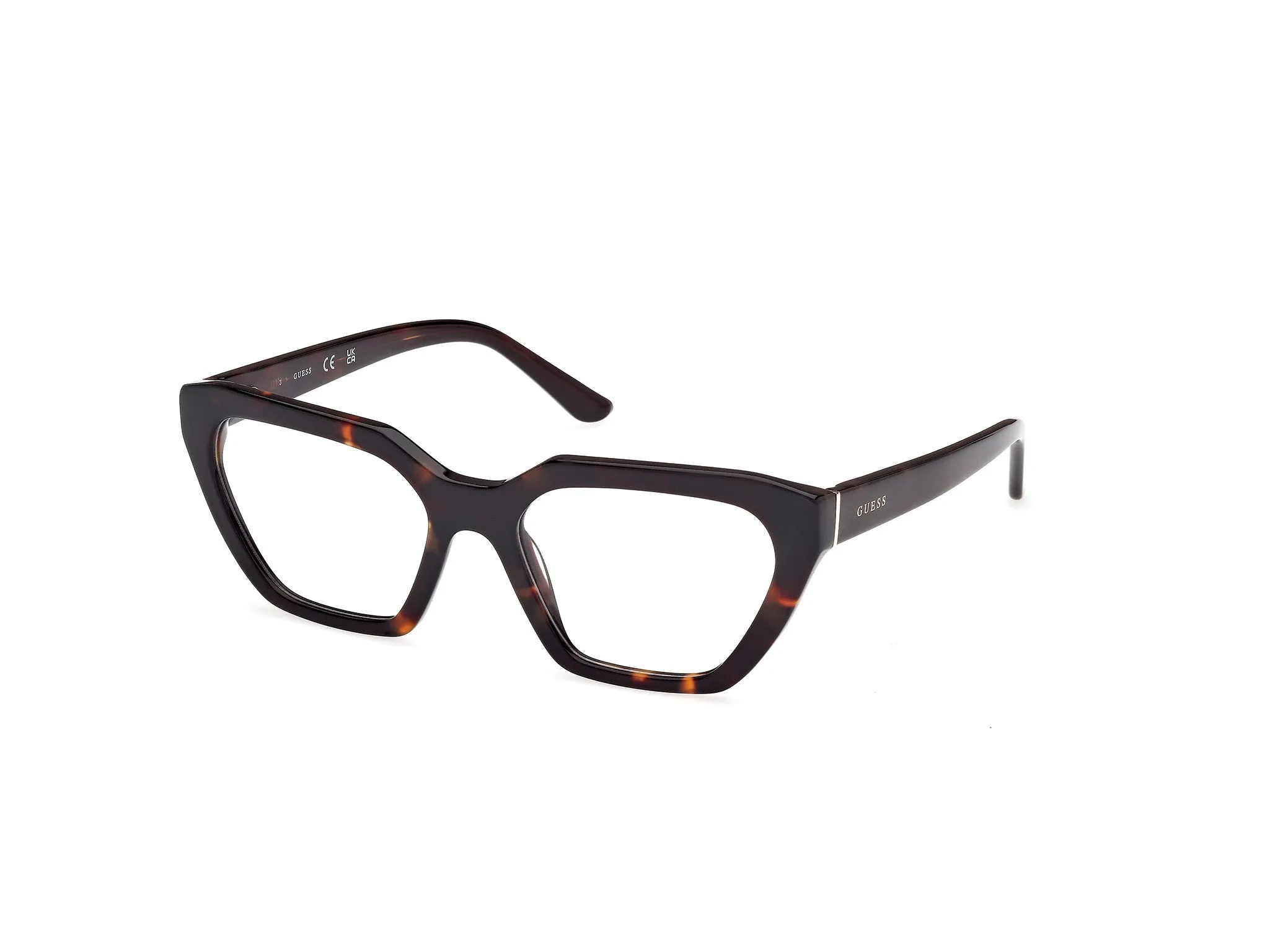 Guess GU50176 52 Montature da vista Acetato Havana Geometrica Normale - immagine 1