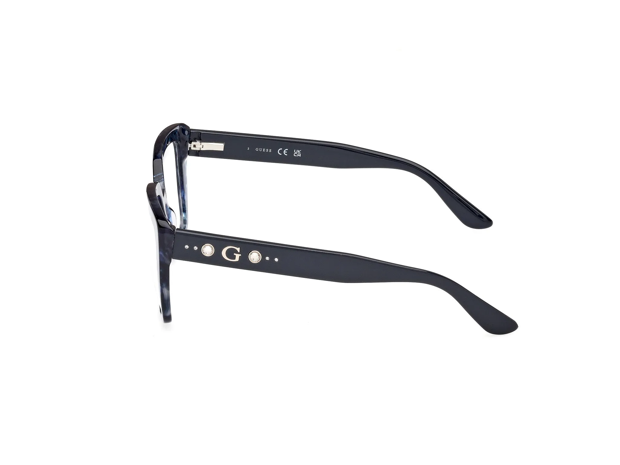 Guess GU50174 92 Montature da vista Acetato Blu Squadrata Normale - immagine 3