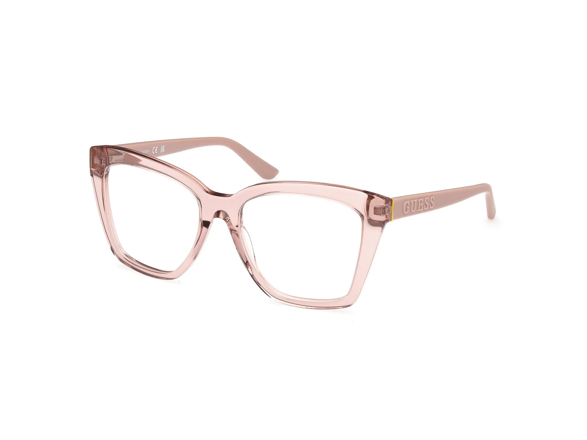 Guess GU50173 57 Montature da vista Acetato Beige Geometrica Normale - immagine 1