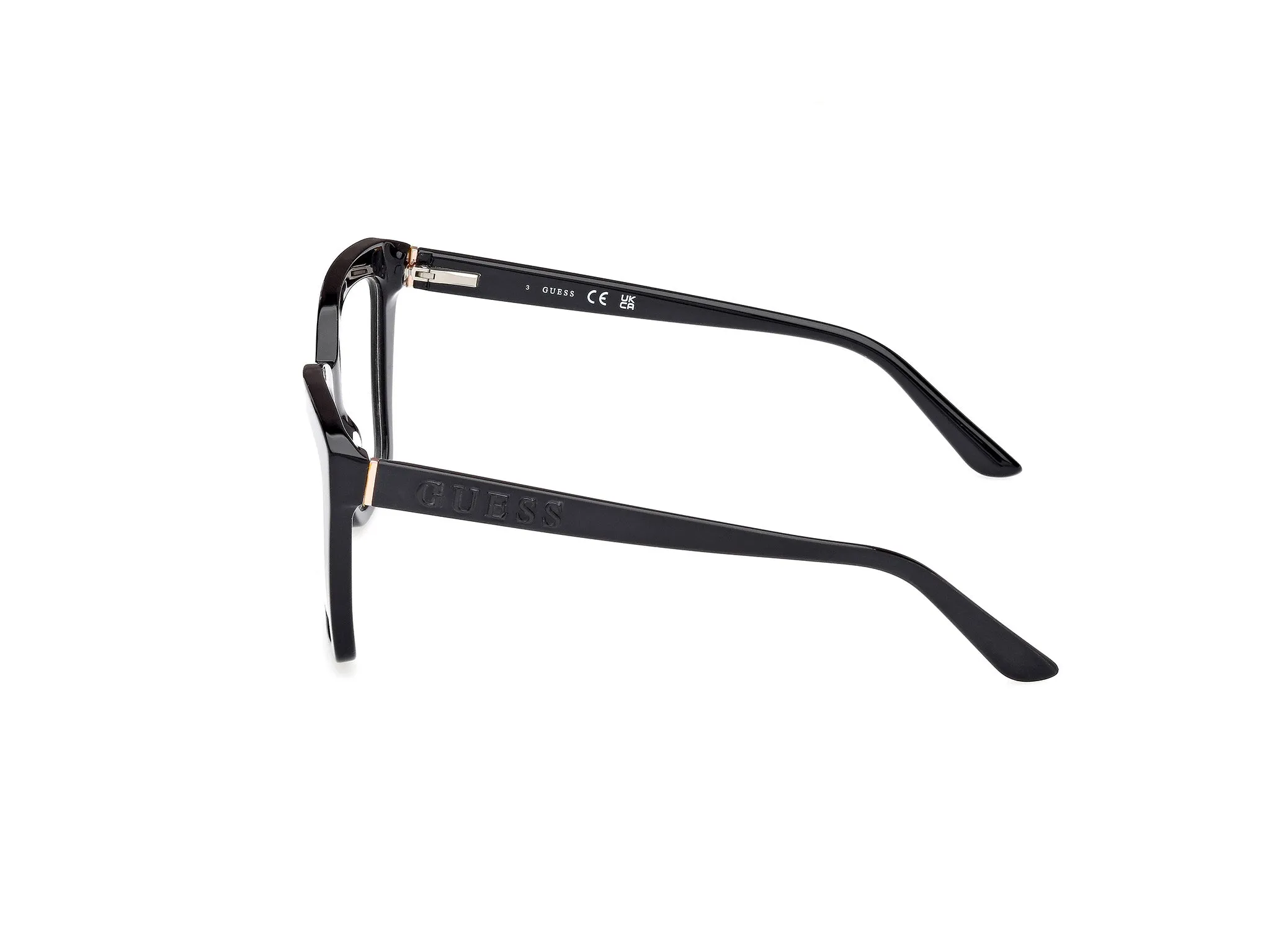Guess GU50173 1 Montature da vista Acetato Nero Geometrica Normale - immagine 3