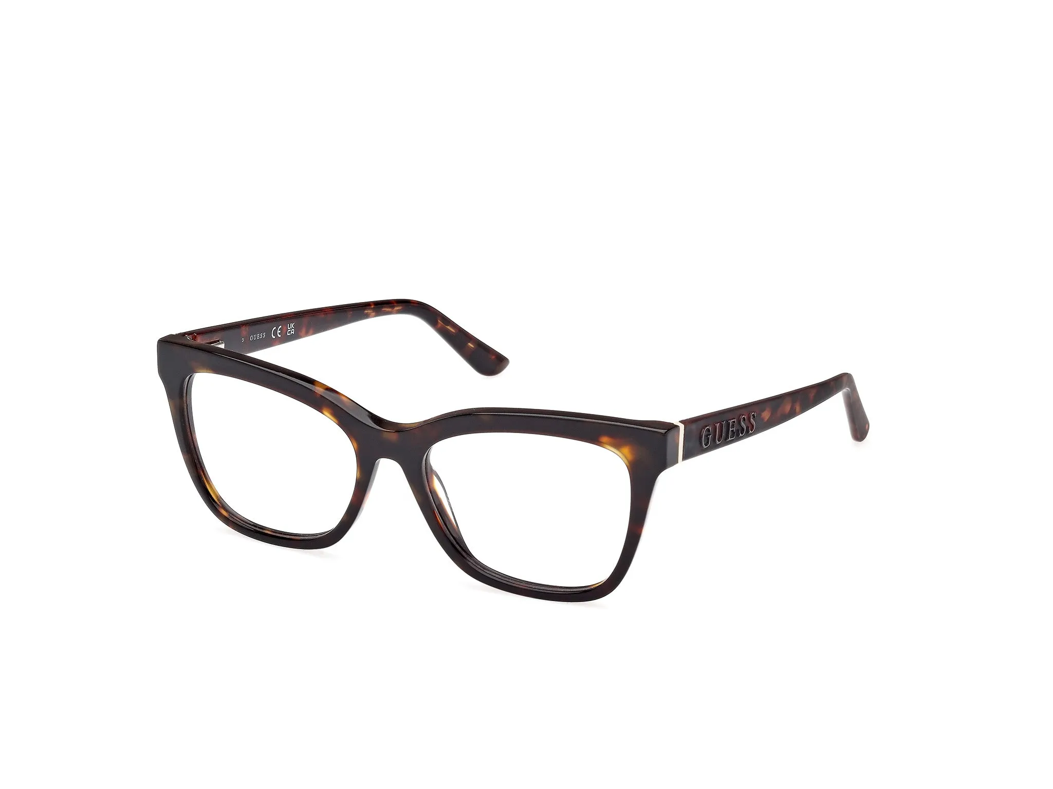 Guess GU50172 52 Montature da vista Acetato Havana Squadrata Normale - immagine 1