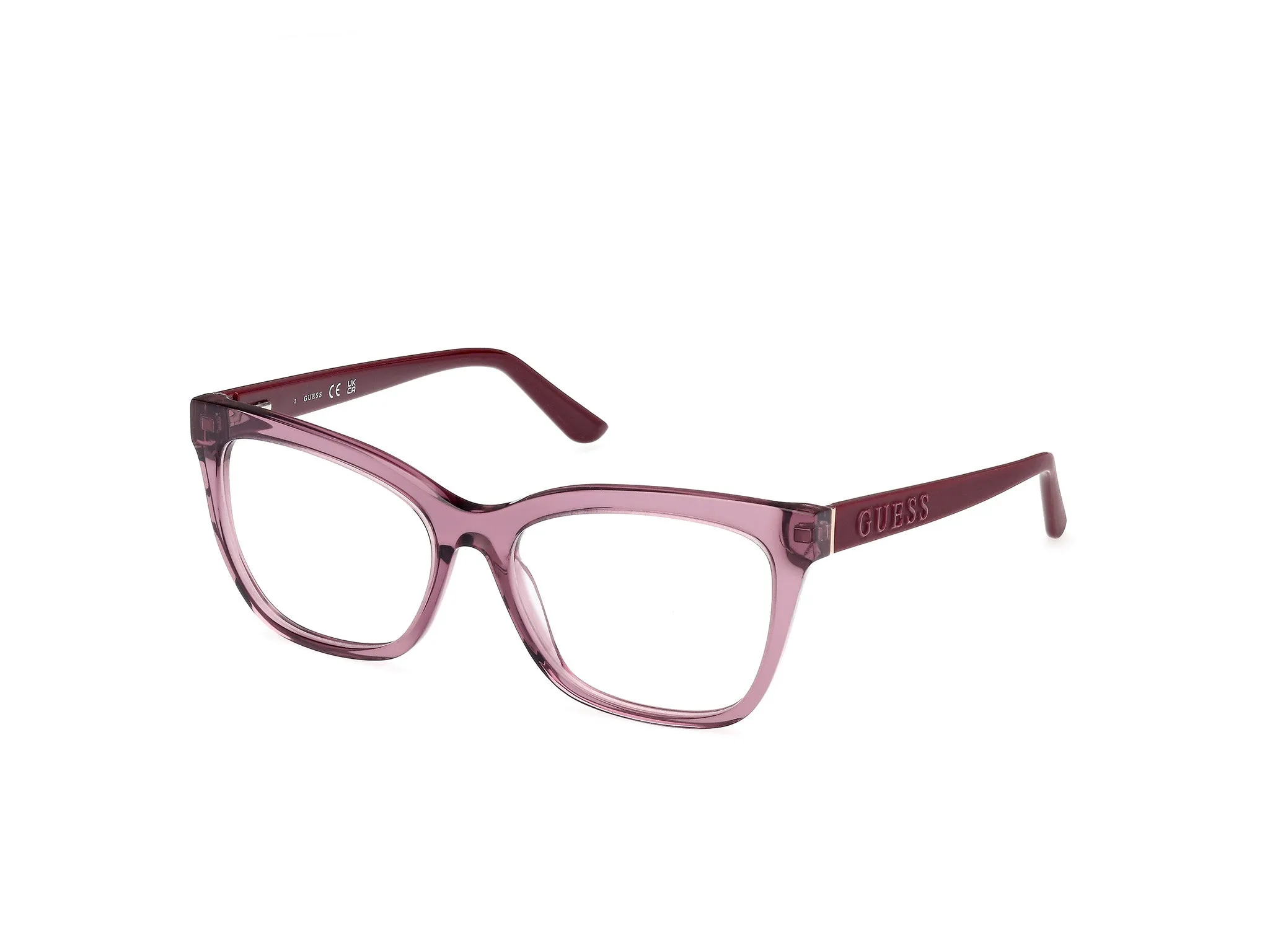 Guess GU50172 81 Montature da vista Acetato Viola Squadrata Normale - immagine 1