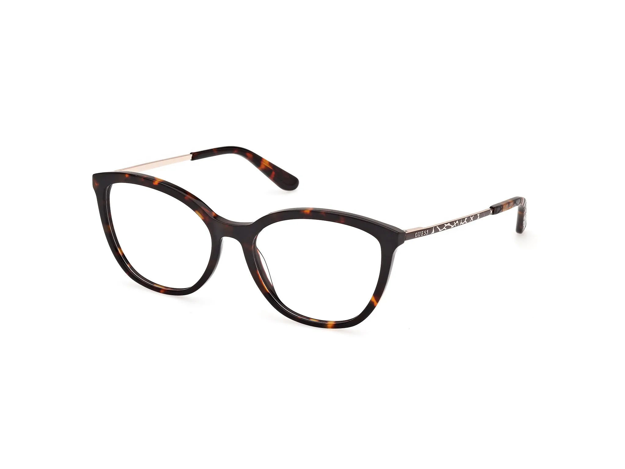 Guess GU50171 52 Montature da vista Metallo Havana Cat Eye Normale - immagine 1