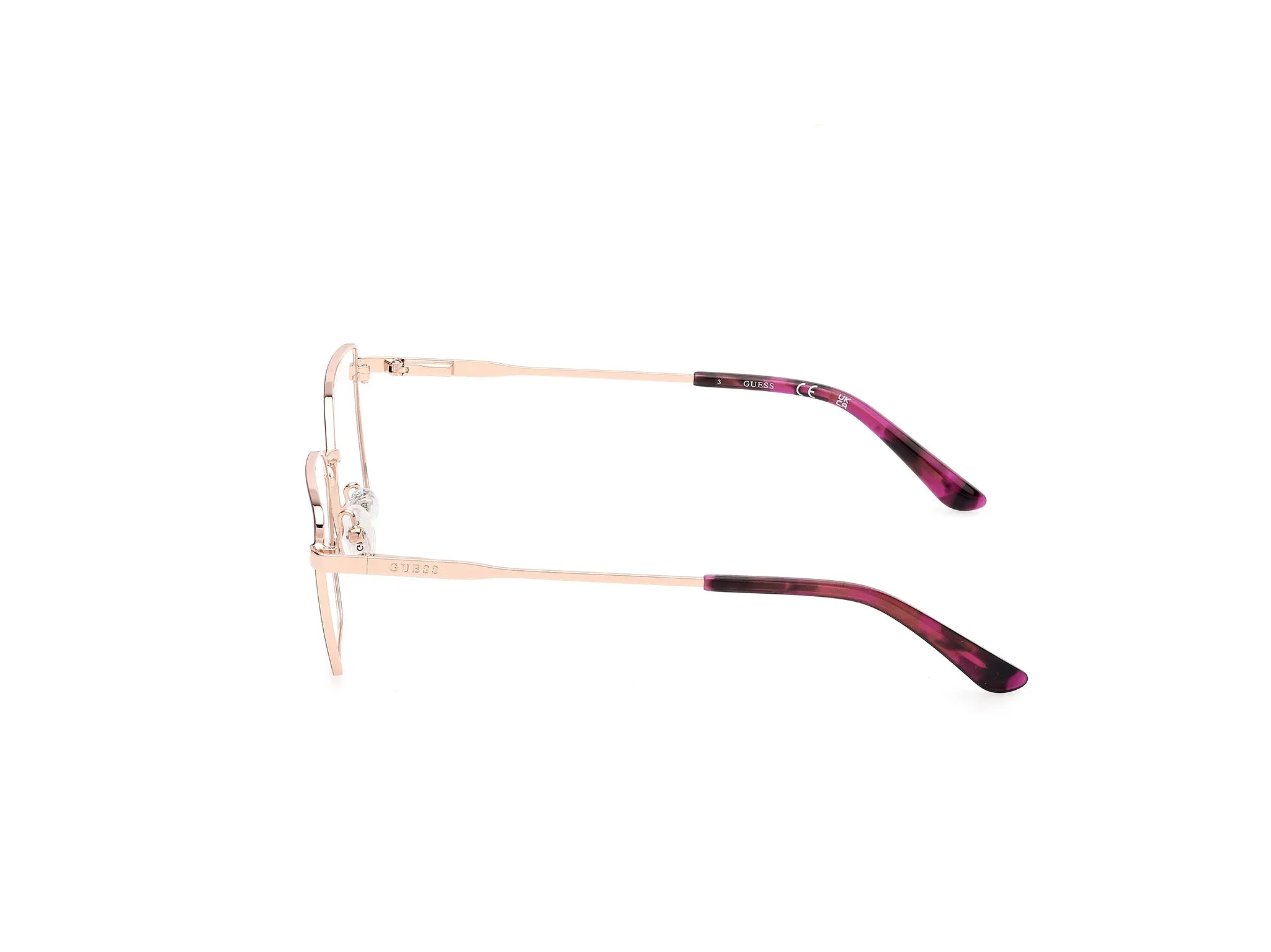 Guess GU50168 83 Montature da vista Metallo Viola Geometrica Normale - immagine 3