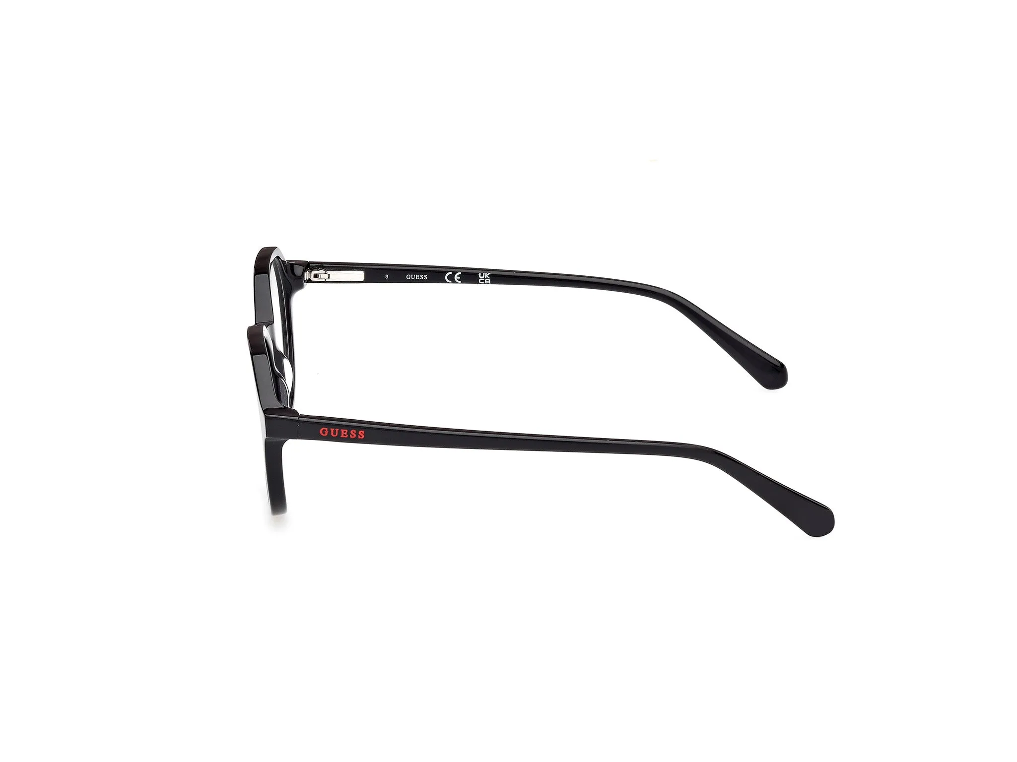 Guess GU50166 1 Montature da vista Acetato Nero Rotonda Normale - immagine 3