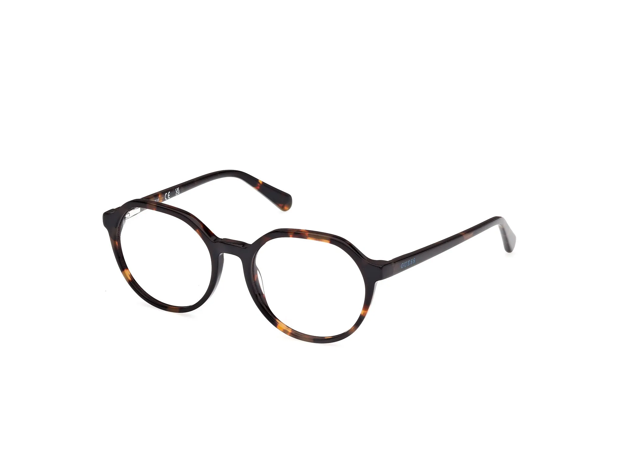 Guess GU50166 52 Montature da vista Acetato Havana Rotonda Normale - immagine 1
