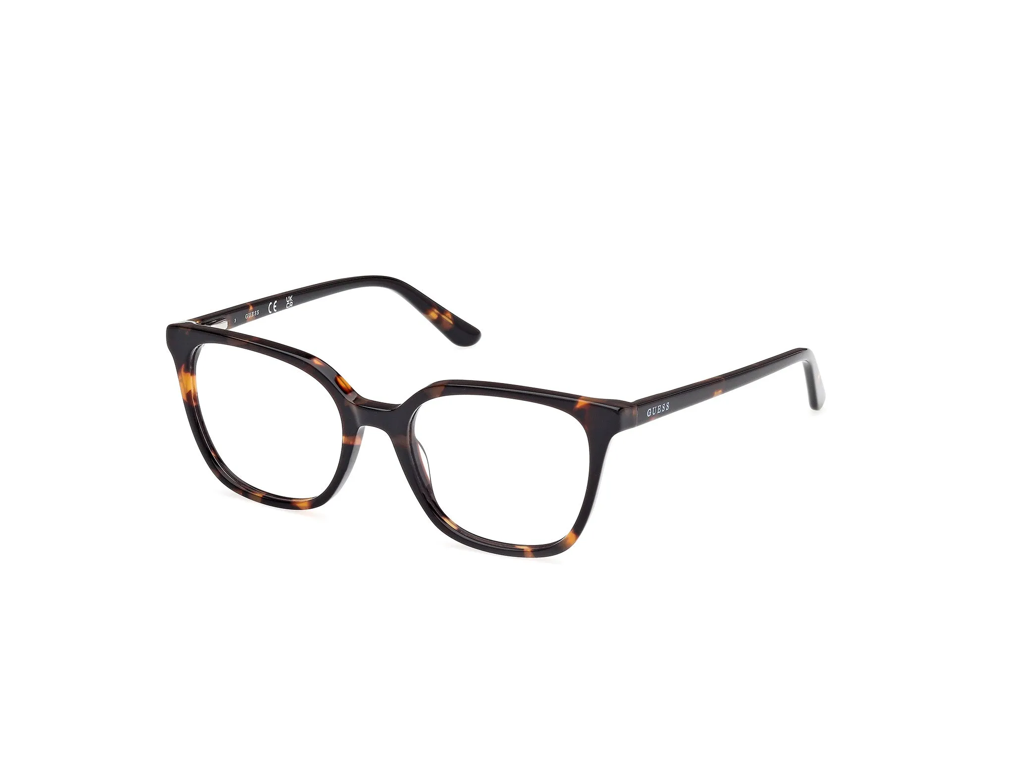 Guess GU50165 52 Montature da vista Acetato Havana Squadrata Normale - immagine 1