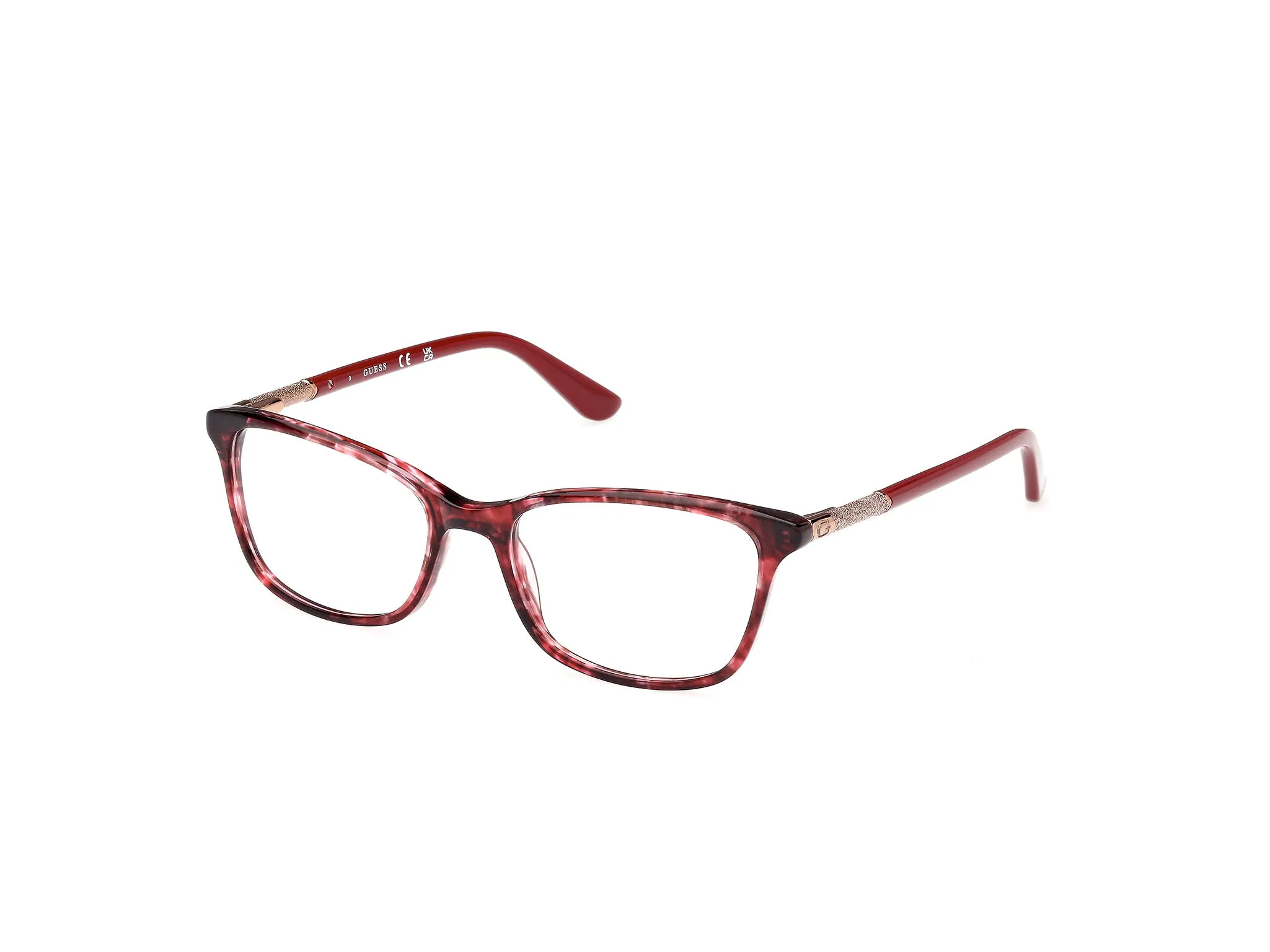 Guess GU2658-N 66 Montature da vista Acetato Rosso Squadrata Normale - immagine 1