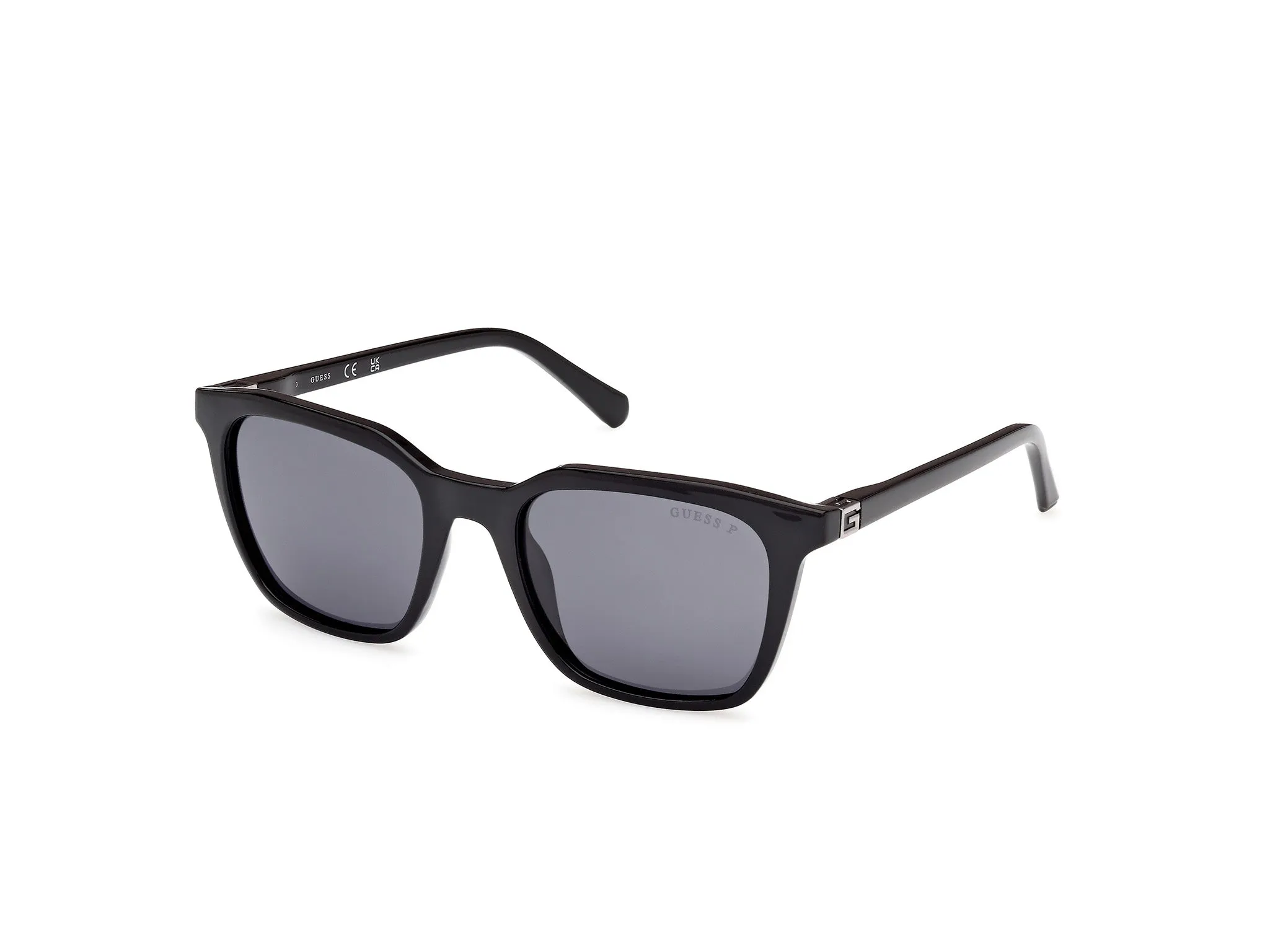 Guess GU00170 01D Occhiali da sole Iniettato Nero Fumo Squadrata Polarizzata - immagine 1