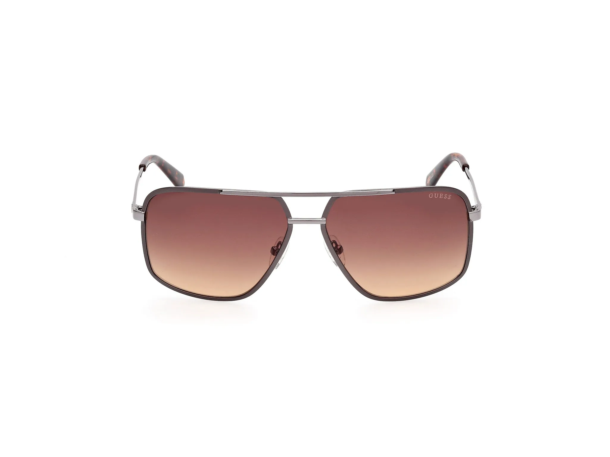Guess GU00167 09F Occhiali da sole Metallo Antracite Marrone Squadrata Normale - immagine 2