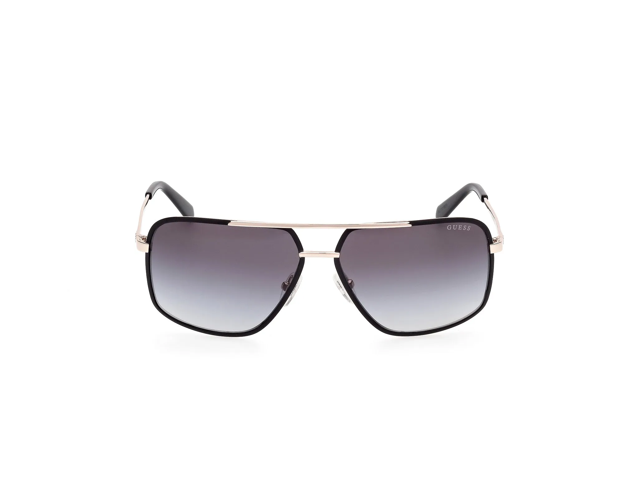 Guess GU00167 02B Occhiali da sole Metallo Nero Fumo Squadrata Normale - immagine 2