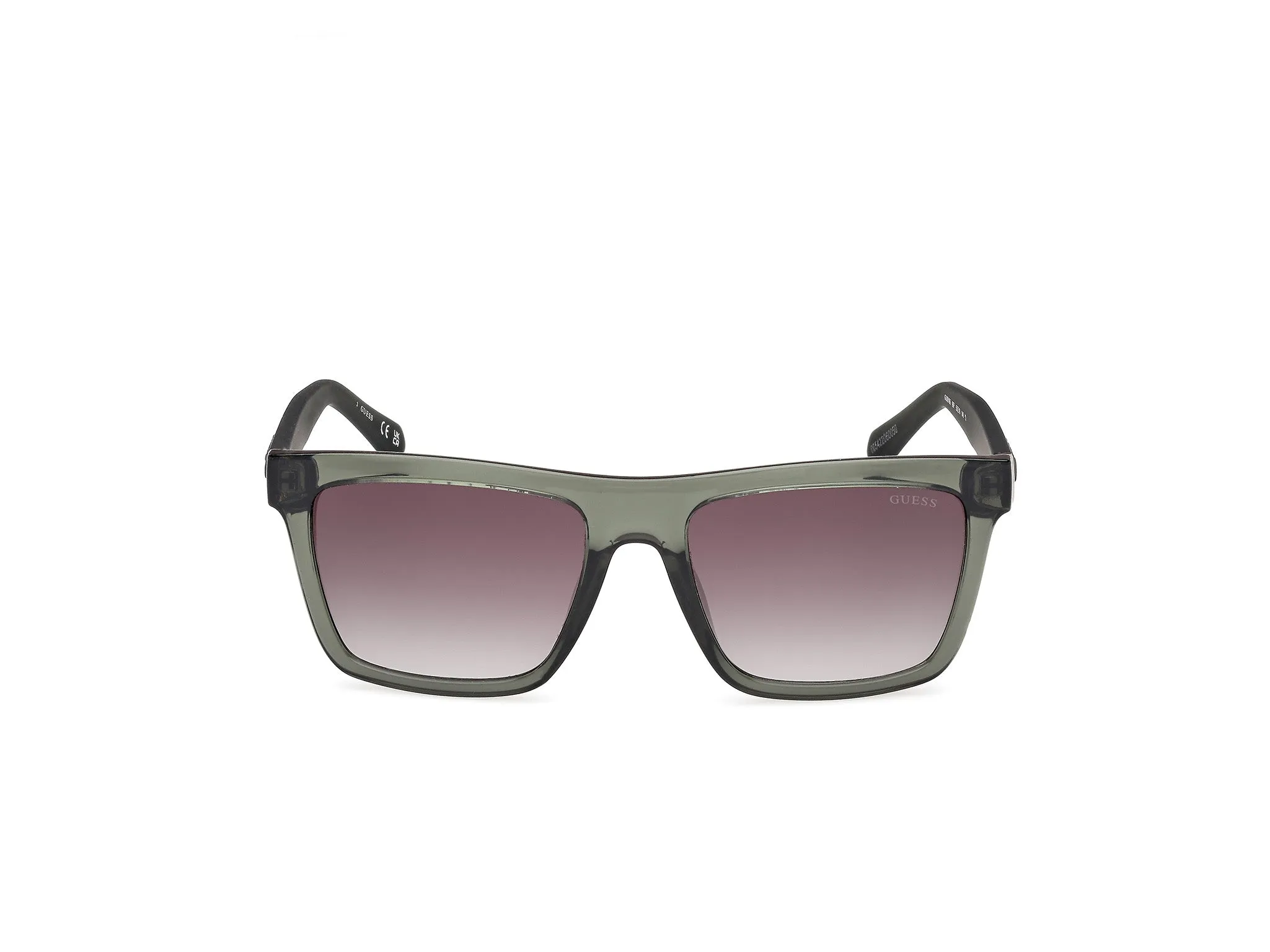 Guess GU00166 96P Occhiali da sole Iniettato Verde Verde Squadrata Normale - immagine 2