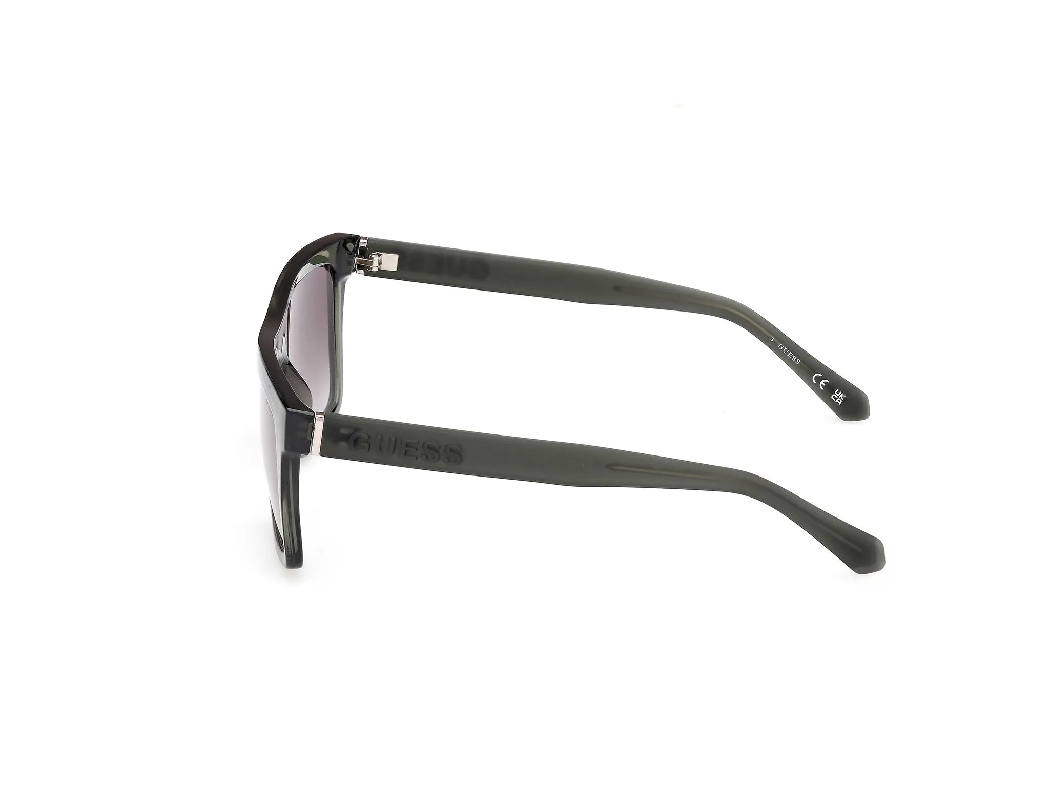 Guess GU00166 96P Occhiali da sole Iniettato Verde Verde Squadrata Normale - immagine 3