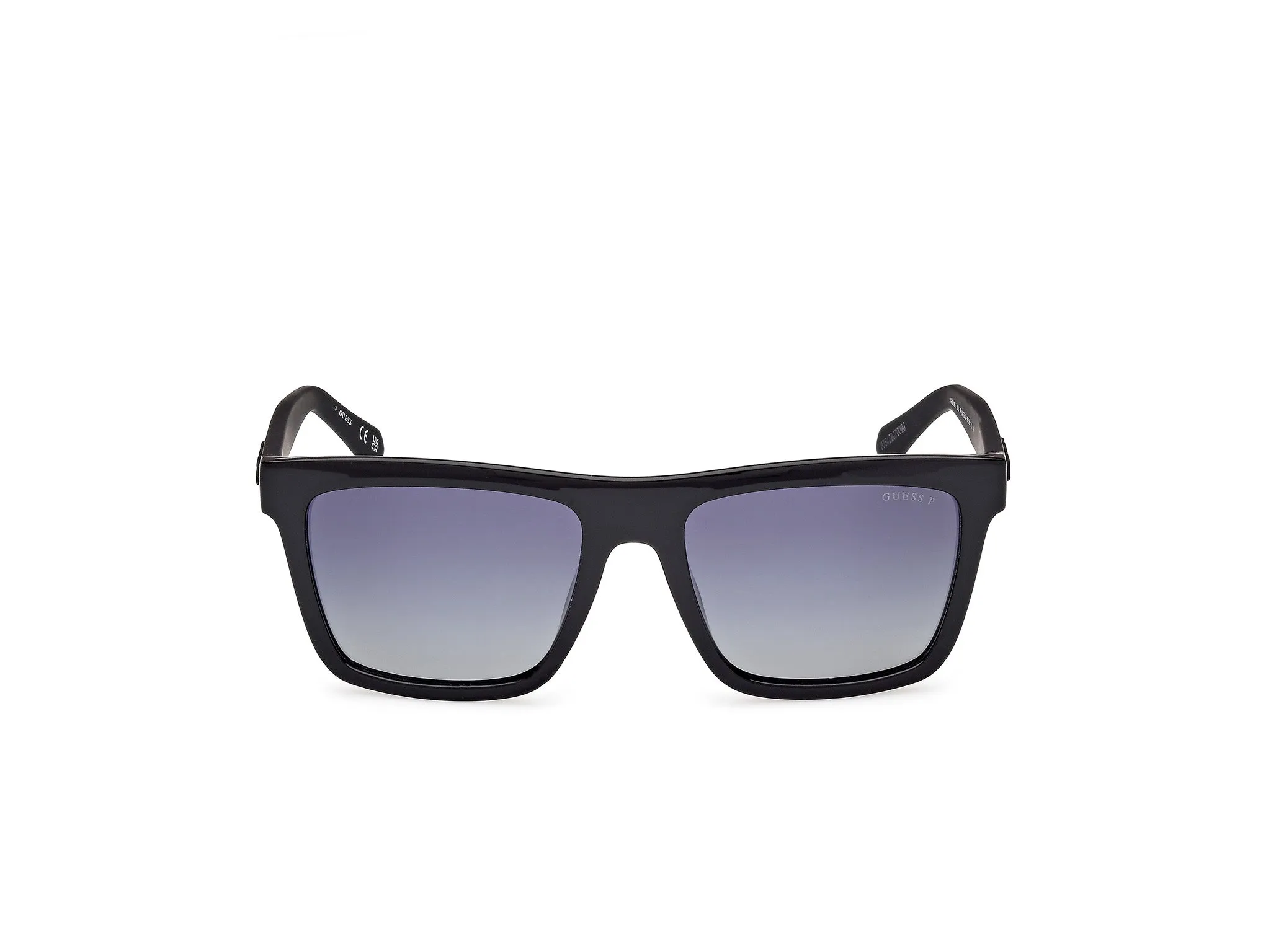 Guess GU00166 01D Occhiali da sole Iniettato Nero Fumo Squadrata Polarizzata - immagine 2