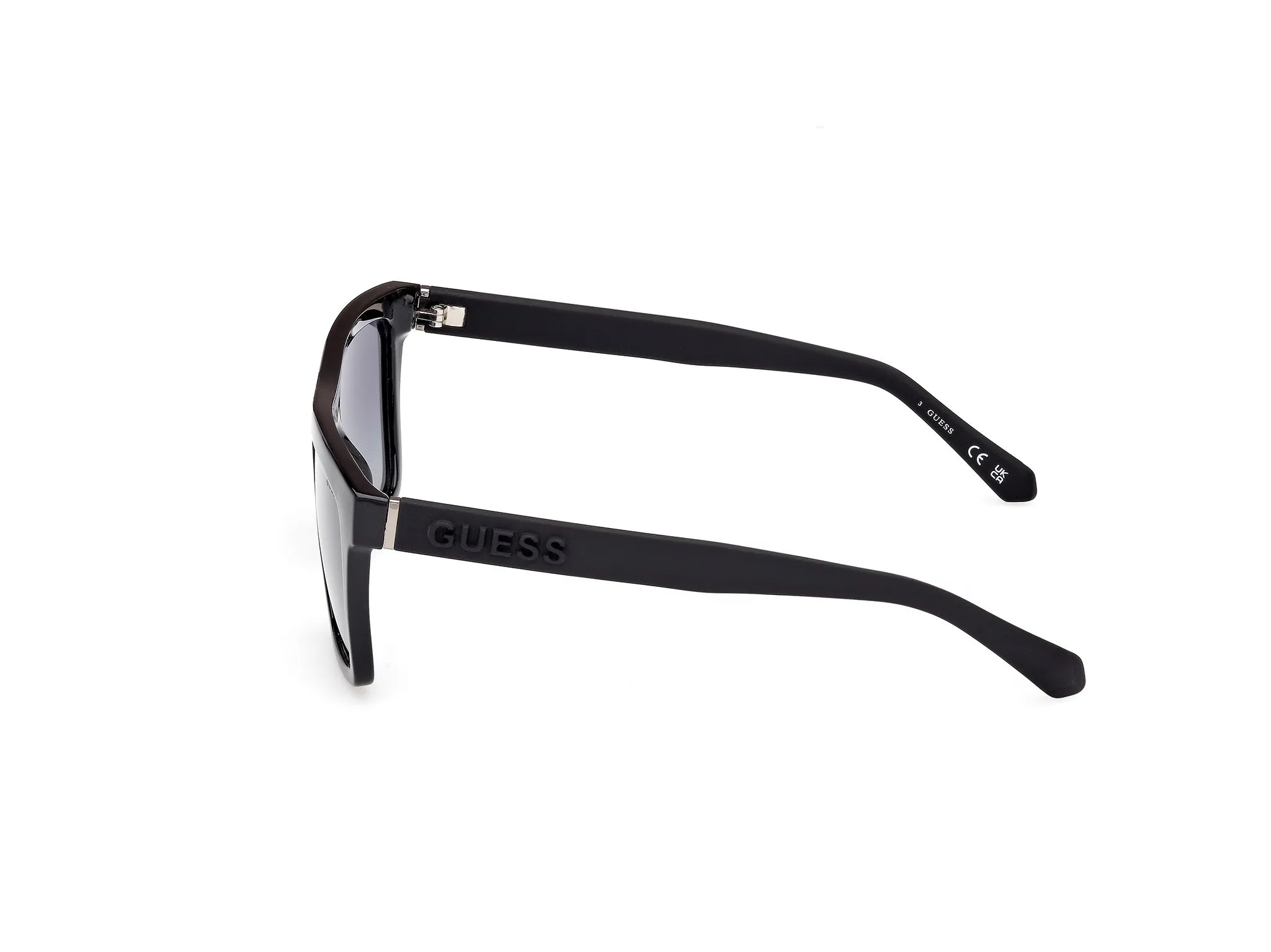 Guess GU00166 01D Occhiali da sole Iniettato Nero Fumo Squadrata Polarizzata - immagine 3