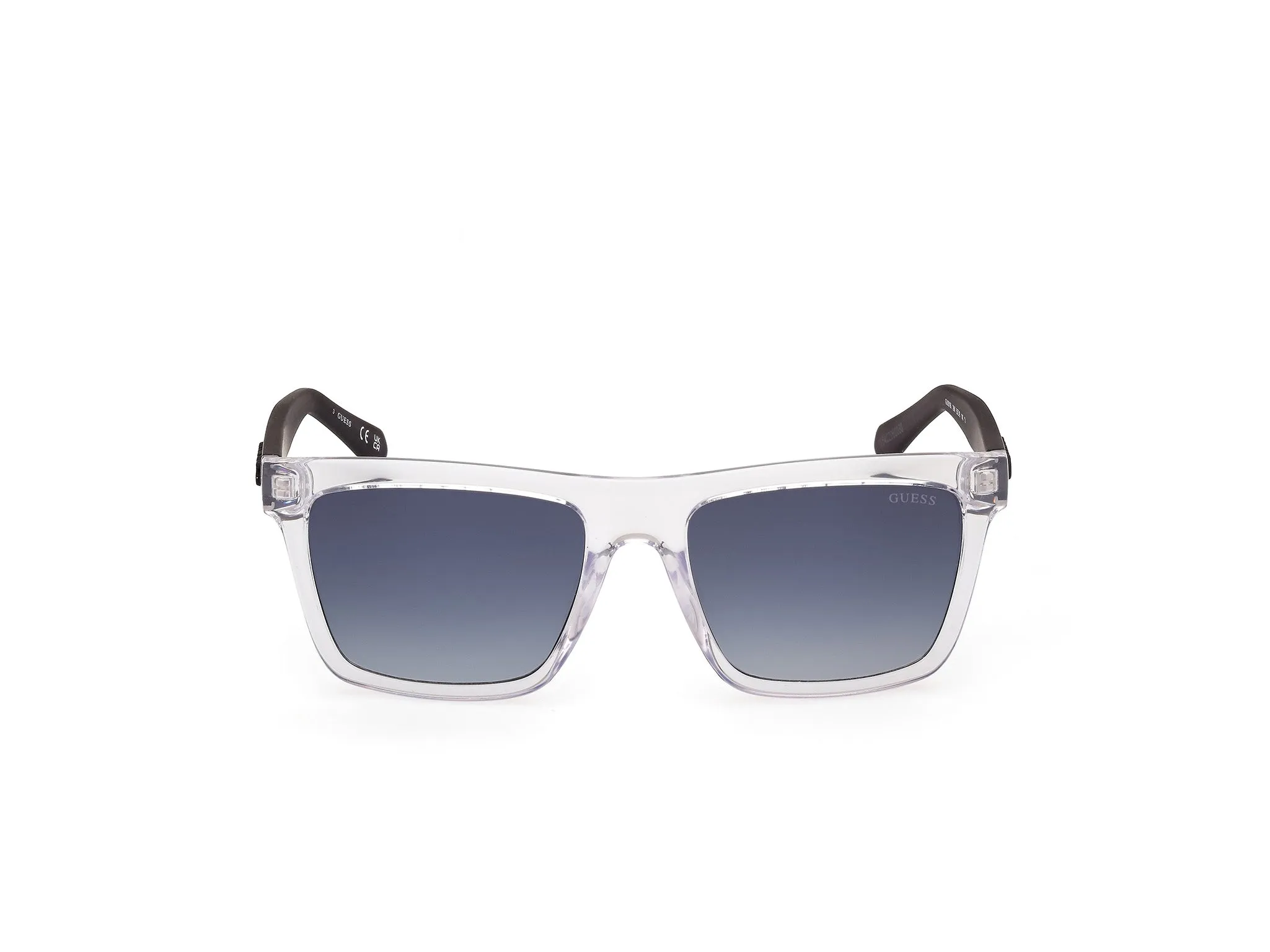 Guess GU00166 26W Occhiali da sole Iniettato Trasparente Blu Squadrata Normale - immagine 2