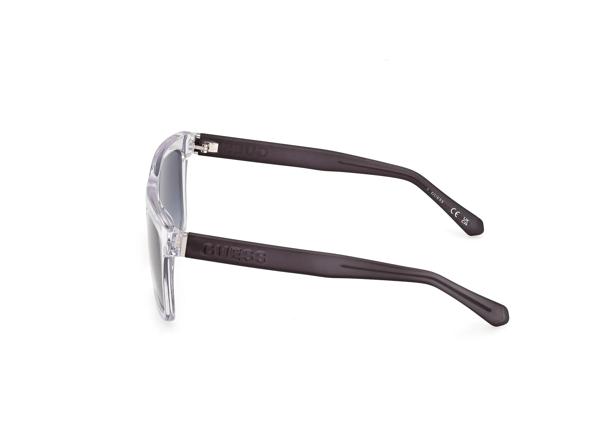 Guess GU00166 26W Occhiali da sole Iniettato Trasparente Blu Squadrata Normale - immagine 3