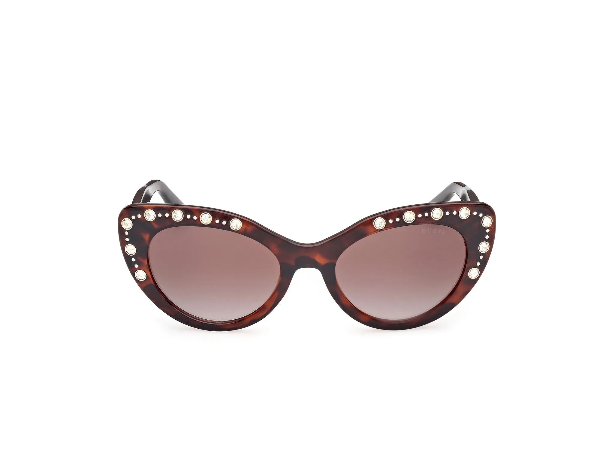 Guess GU00163 52F Occhiali da sole Iniettato Havana Marrone Cat Eye Normale Sfumato - immagine 2