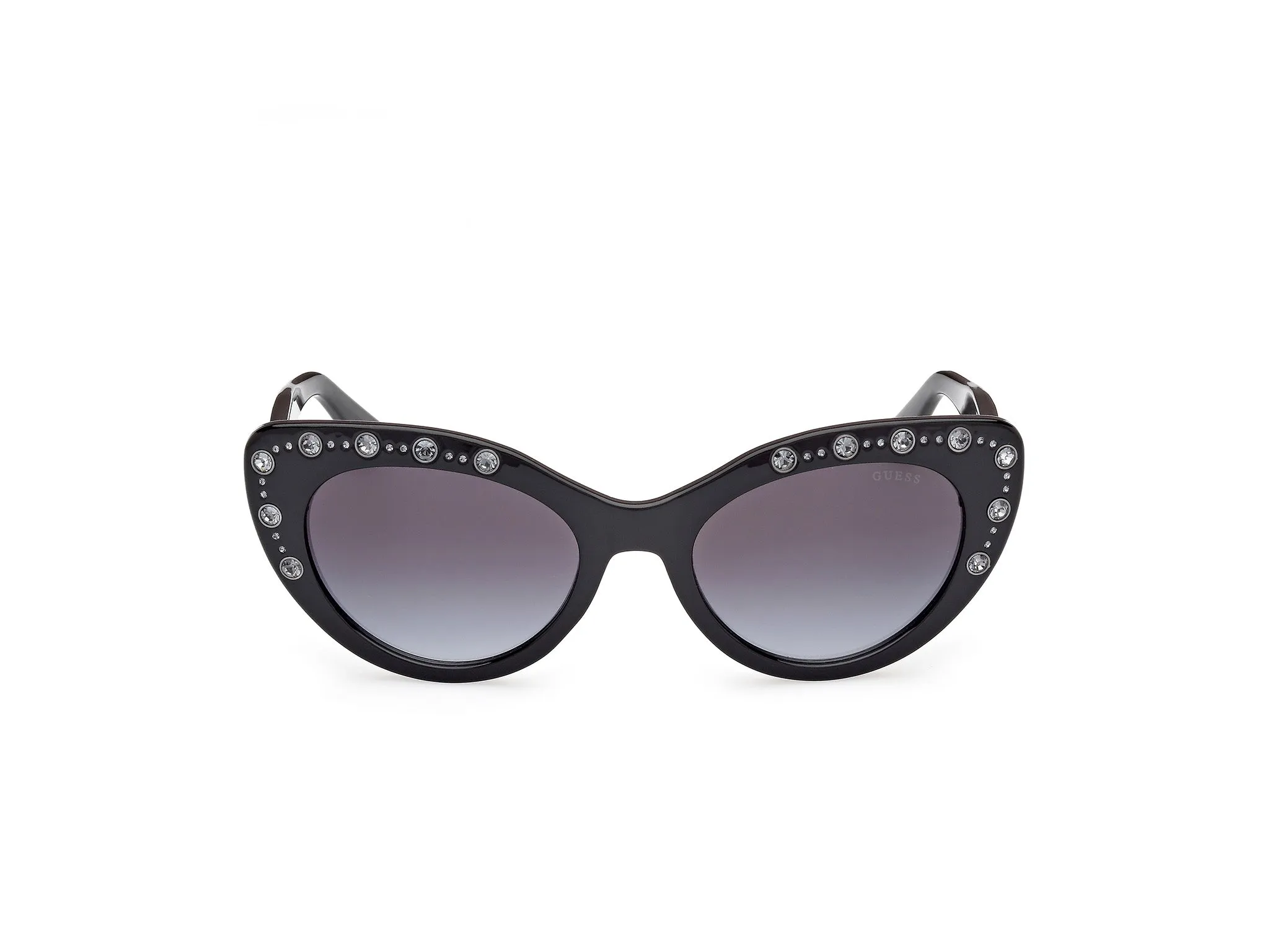 Guess GU00163 01B Occhiali da sole Iniettato Nero Fumo Cat Eye Normale - immagine 2