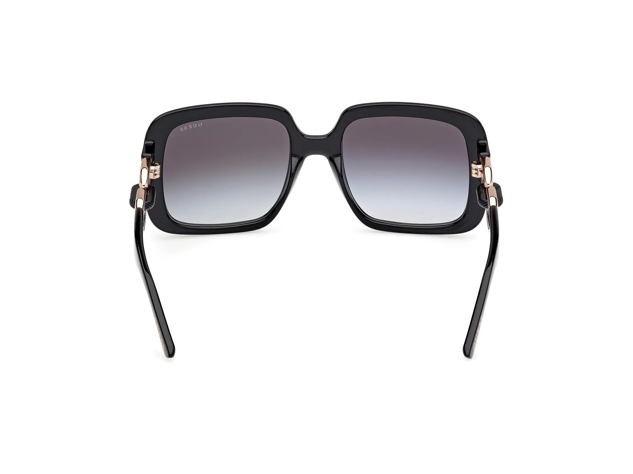 Guess GU00161 01B Occhiali da sole Iniettato Nero Fumo Squadrata Normale - immagine 4