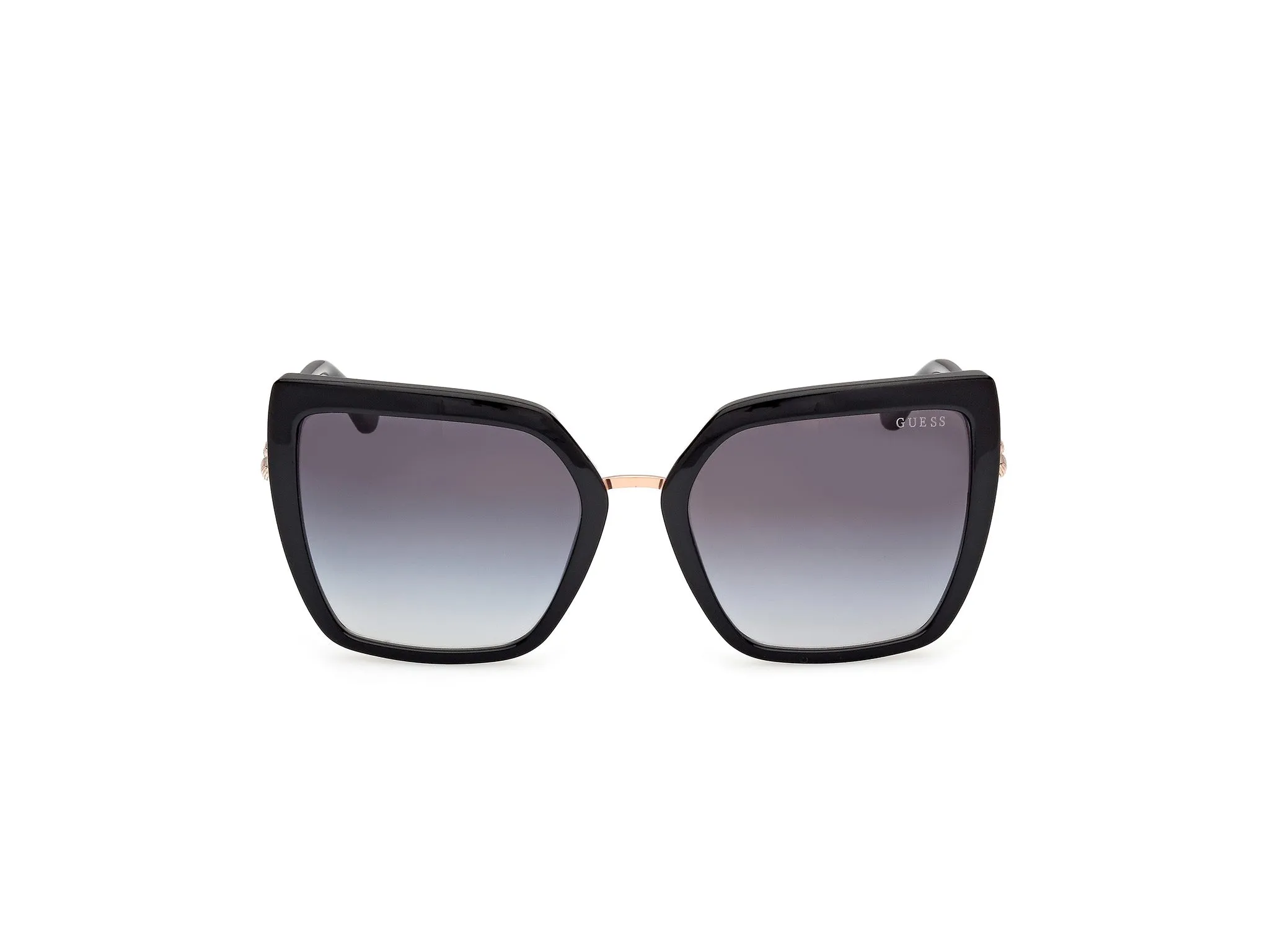 Guess GU00160 01B Occhiali da sole Iniettato Nero Fumo Farfalla Normale - immagine 2