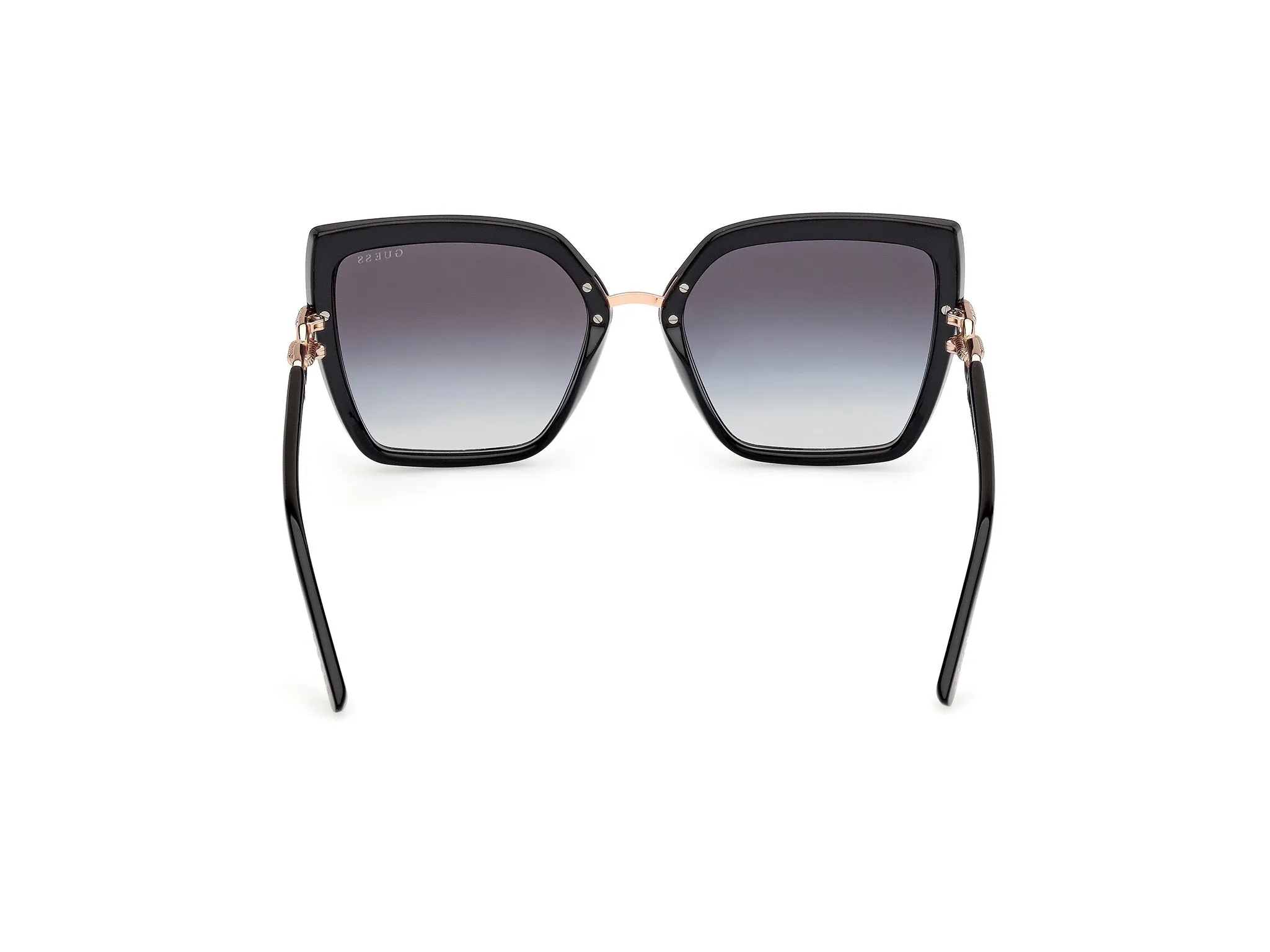 Guess GU00160 01B Occhiali da sole Iniettato Nero Fumo Farfalla Normale - immagine 4