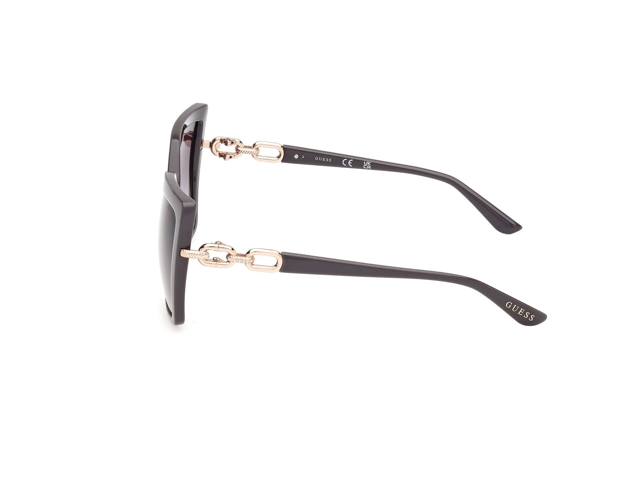 Guess GU00160 20B Occhiali da sole Iniettato Grigio Fumo Farfalla Normale - immagine 3