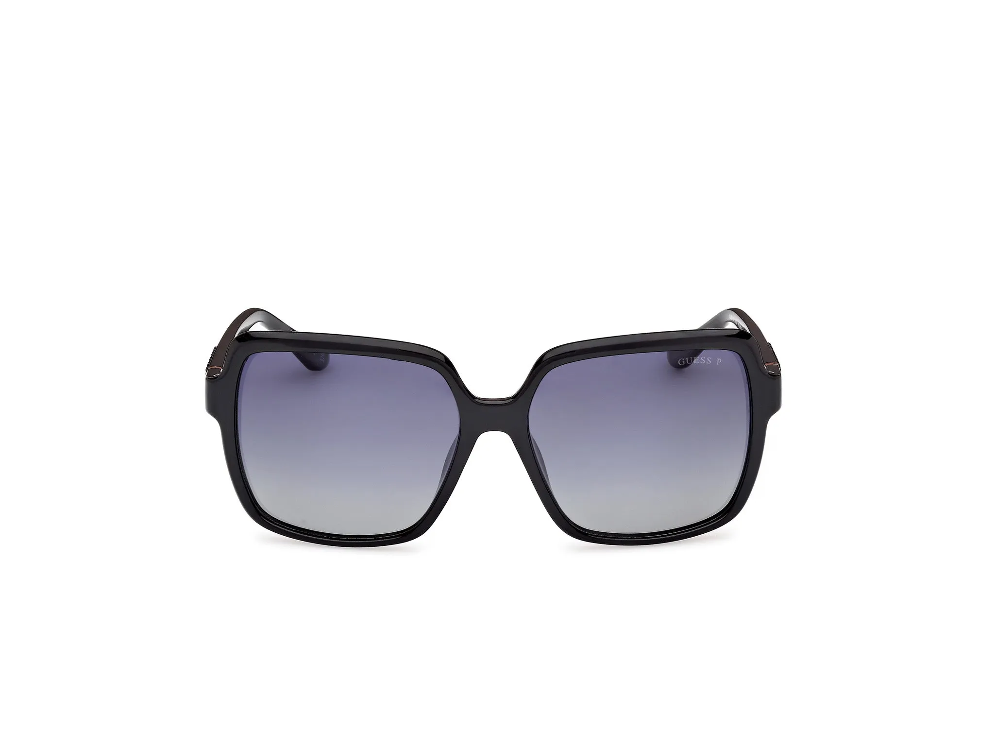 Guess GU00157 01D Occhiali da sole Iniettato Nero Fumo Squadrata Polarizzata - immagine 2