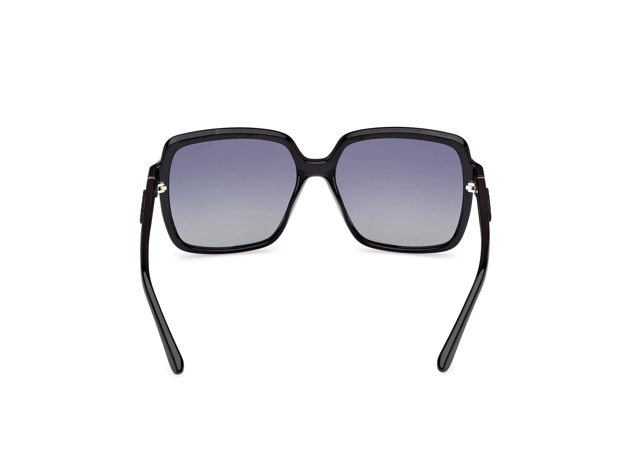 Guess GU00157 01D Occhiali da sole Iniettato Nero Fumo Squadrata Polarizzata - immagine 4