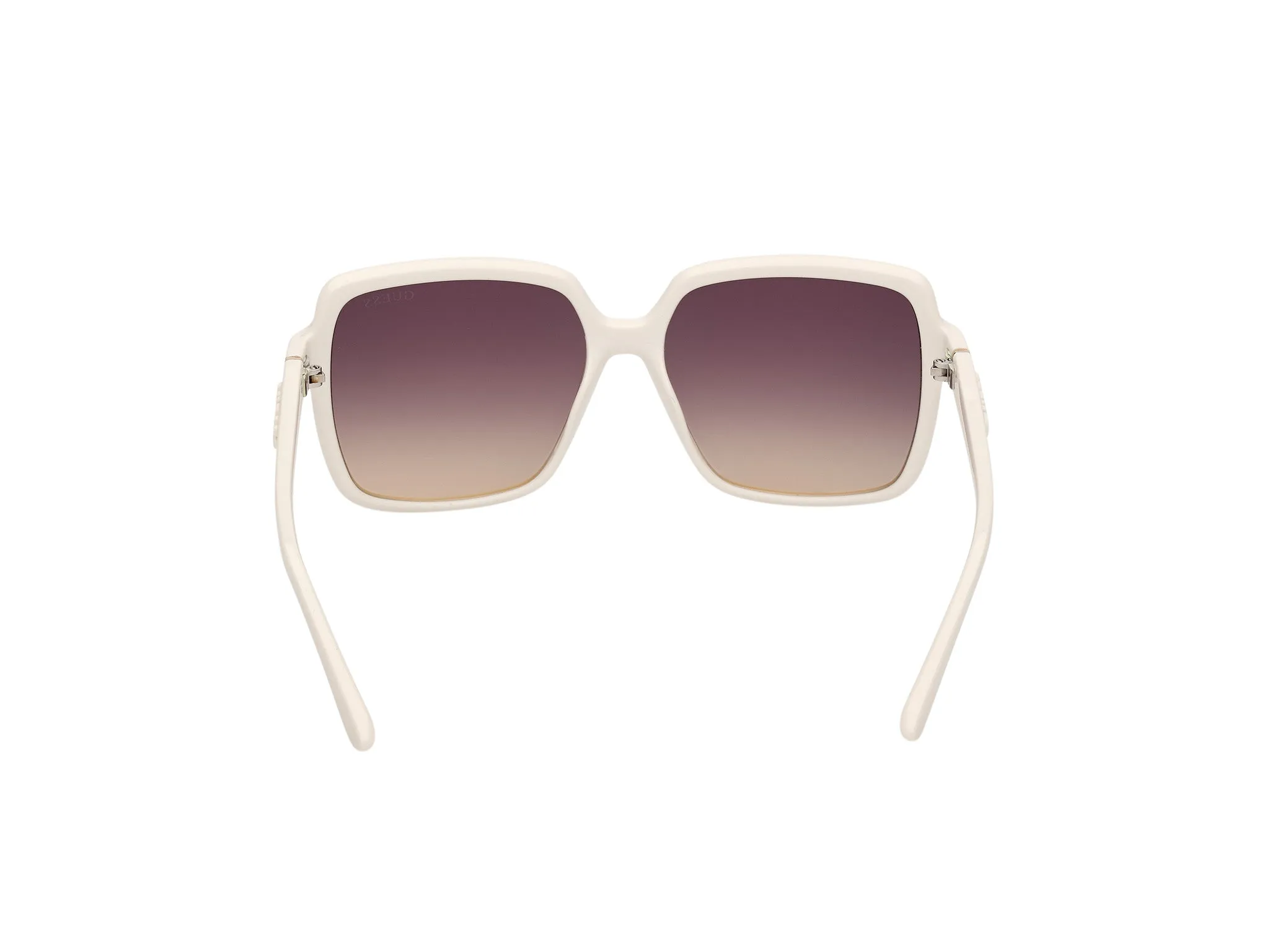Guess GU00157 21B Occhiali da sole Iniettato Bianco Fumo Squadrata Normale - immagine 4