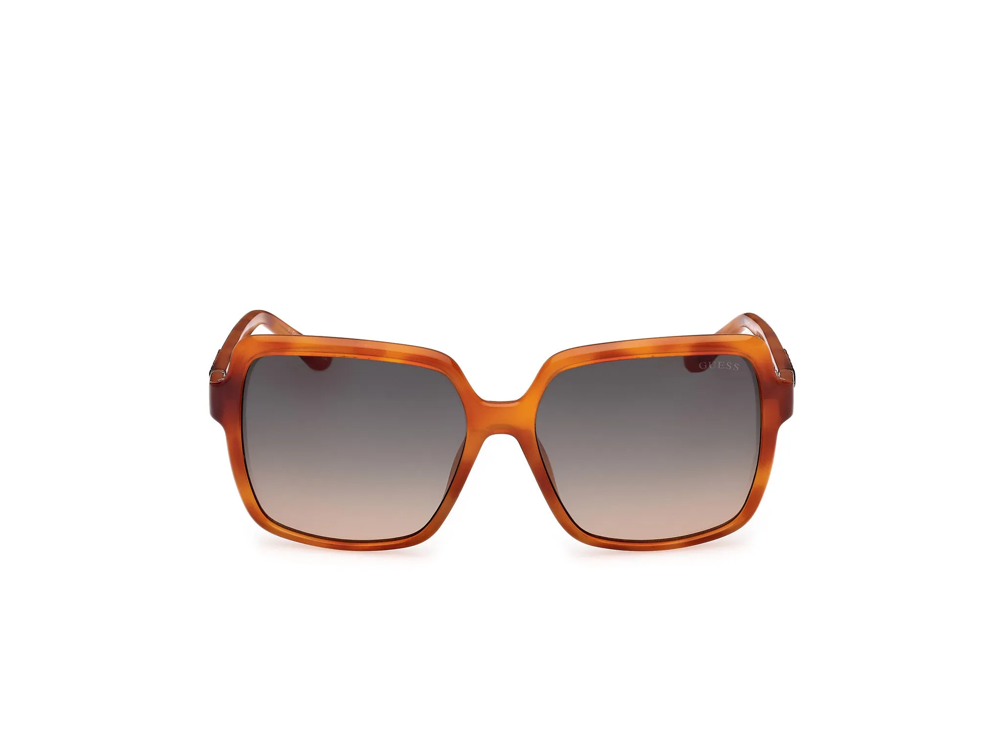Guess GU00157 53P Occhiali da sole Iniettato Havana Verde Squadrata Normale - immagine 2