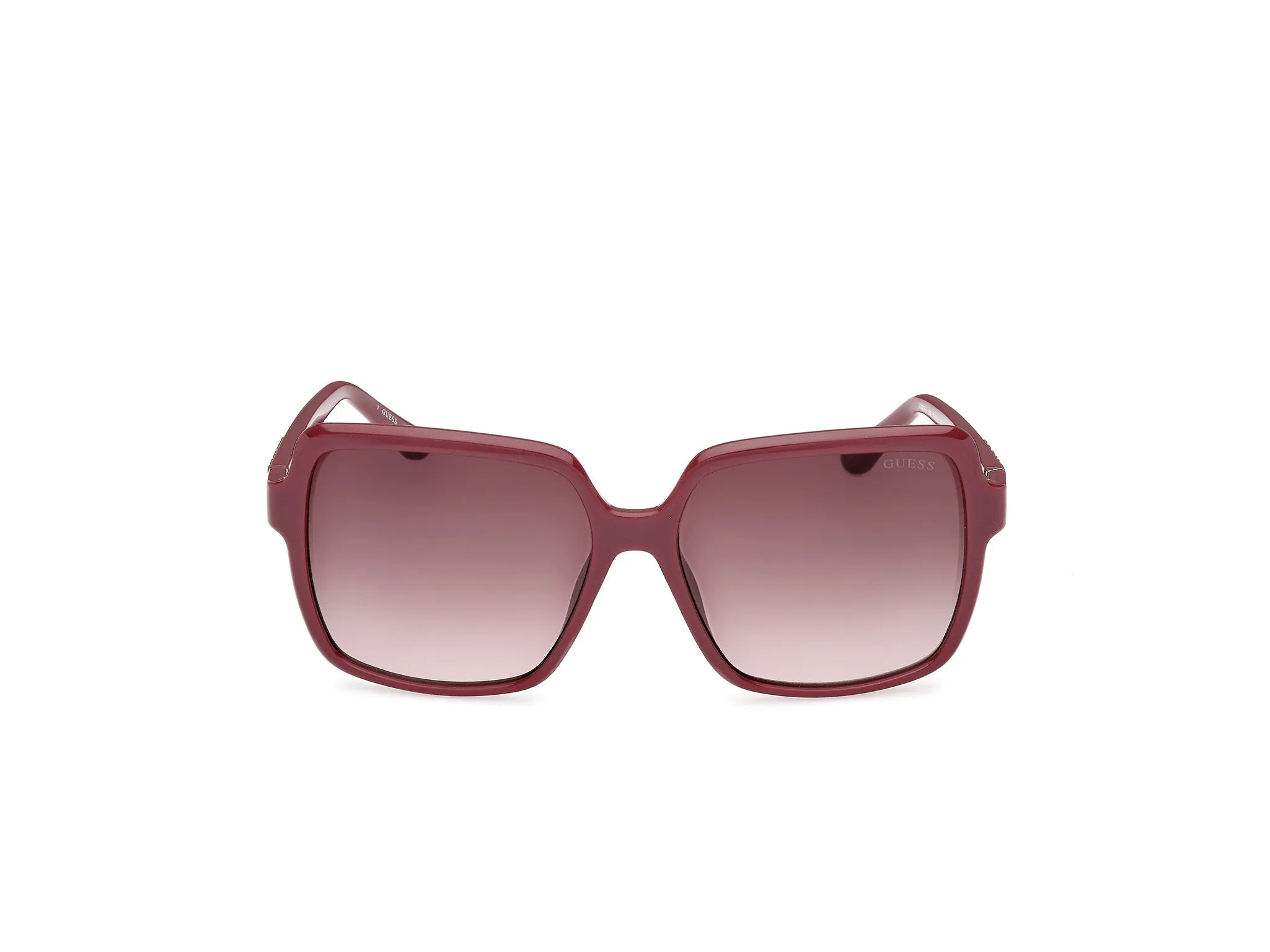 Guess GU00157 69F Occhiali da sole Iniettato Bordeaux Marrone Squadrata Normale - immagine 2