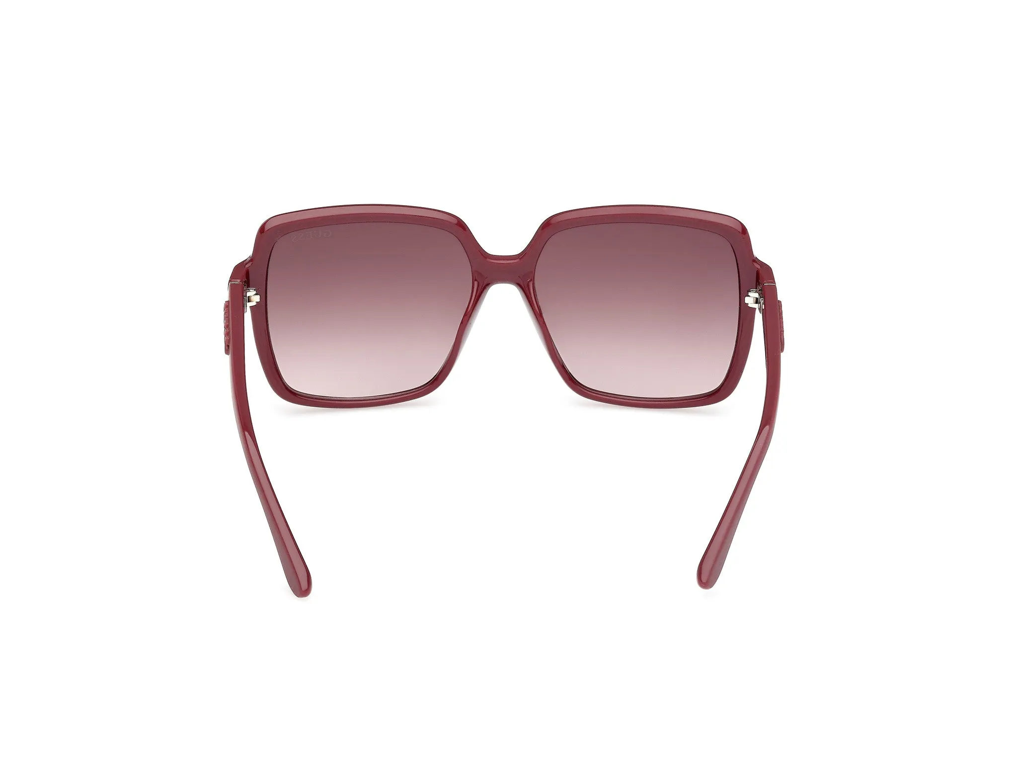 Guess GU00157 69F Occhiali da sole Iniettato Bordeaux Marrone Squadrata Normale - immagine 4
