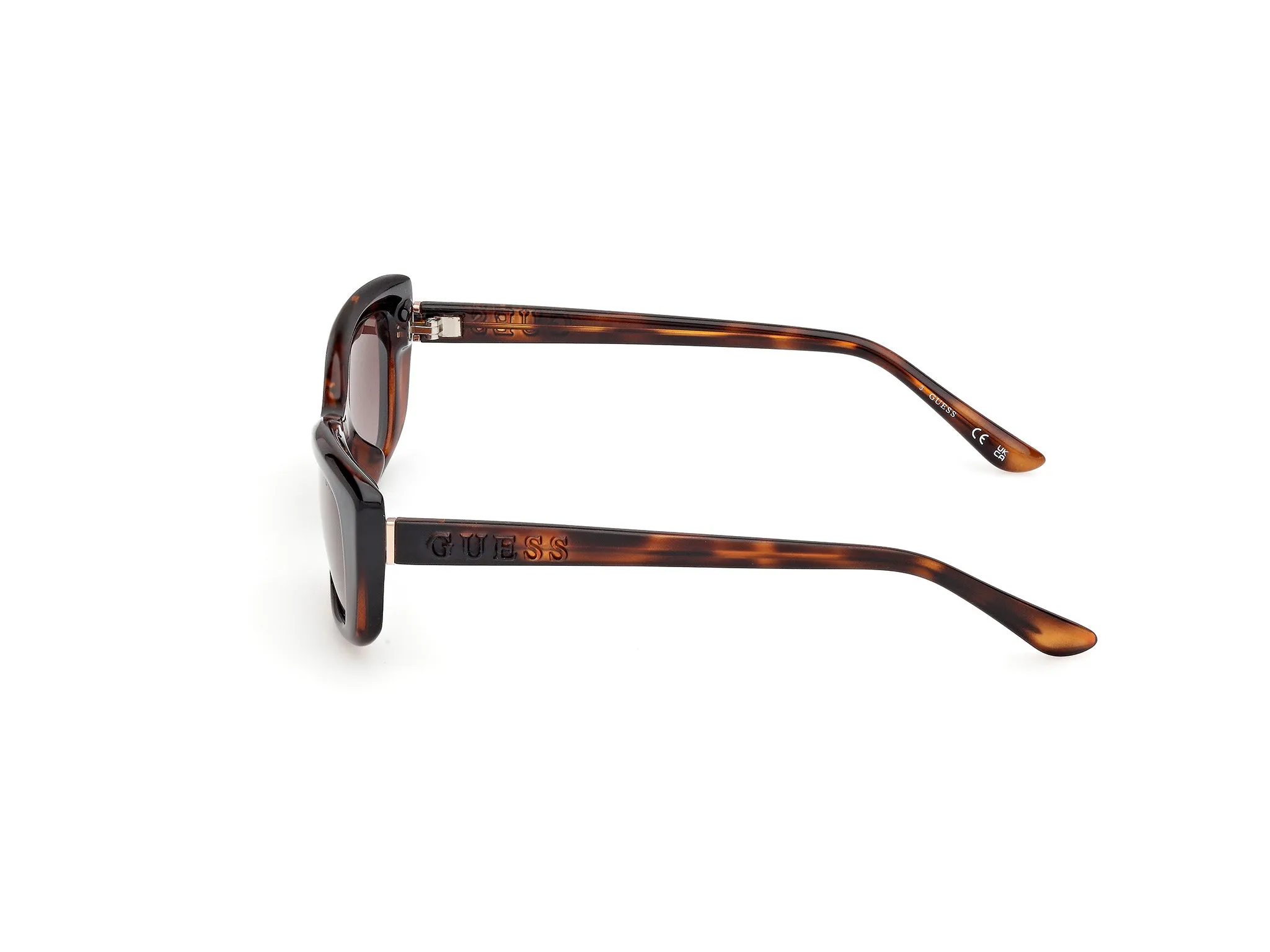 Guess GU00156-H 52F Occhiali da sole Iniettato Havana Marrone Squadrata Normale Sfumato - immagine 3