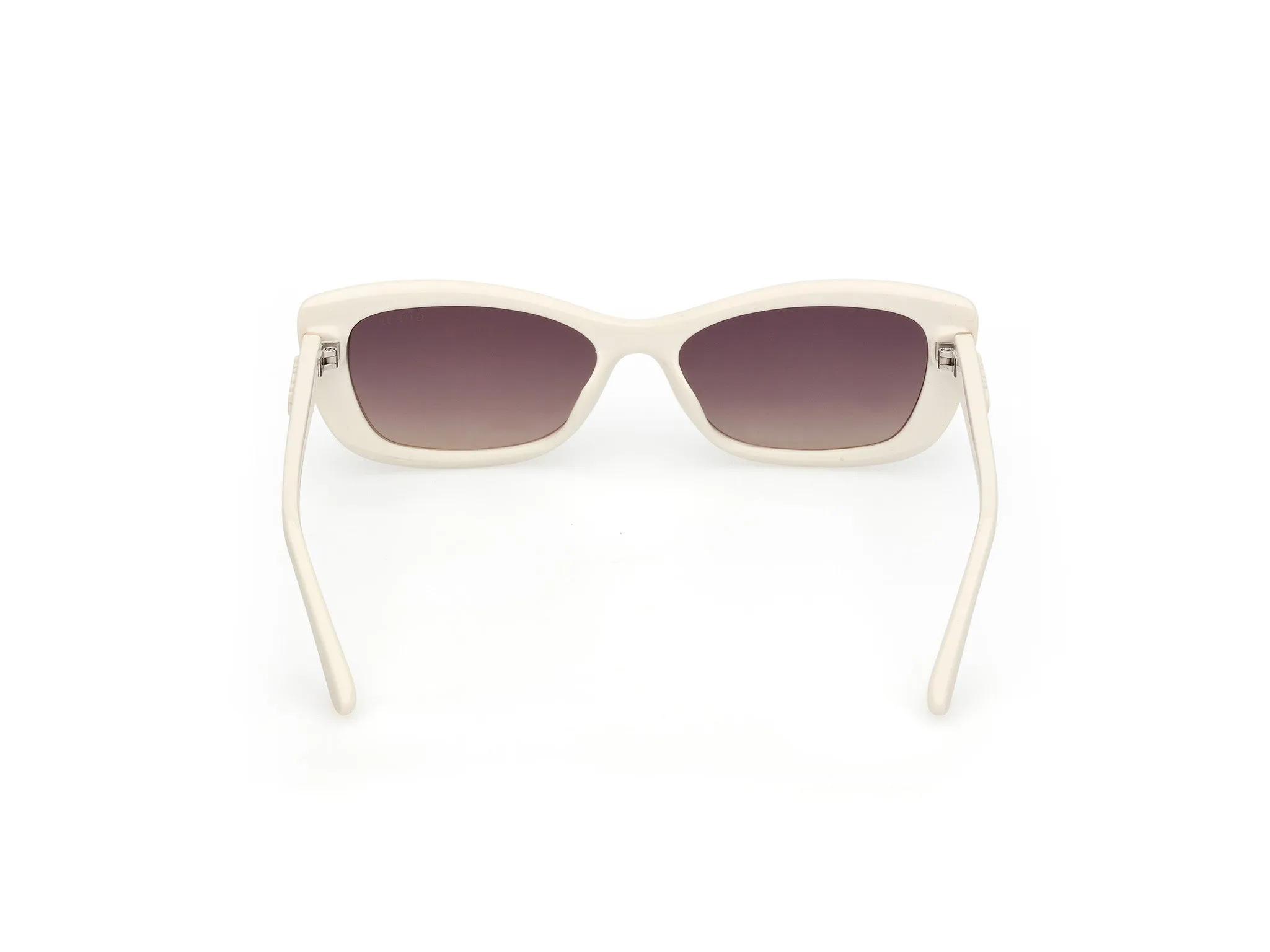 Guess GU00156-H 21B Occhiali da sole Iniettato Bianco Fumo Squadrata Normale - immagine 4